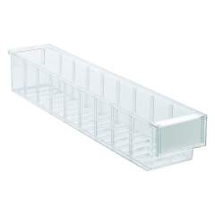 Treston 5010-1. Shelf bin 92x500x82 Crystal clear