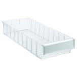 Treston 5020-1. Shelf bin 186x500x82 Crystal clear