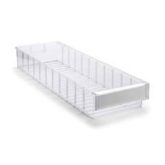 Treston 6020-1. Shelf bin 186x600x82 Crystal clear