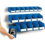 Treston 700. Wall rail for Open fronted storage bins, length: 700