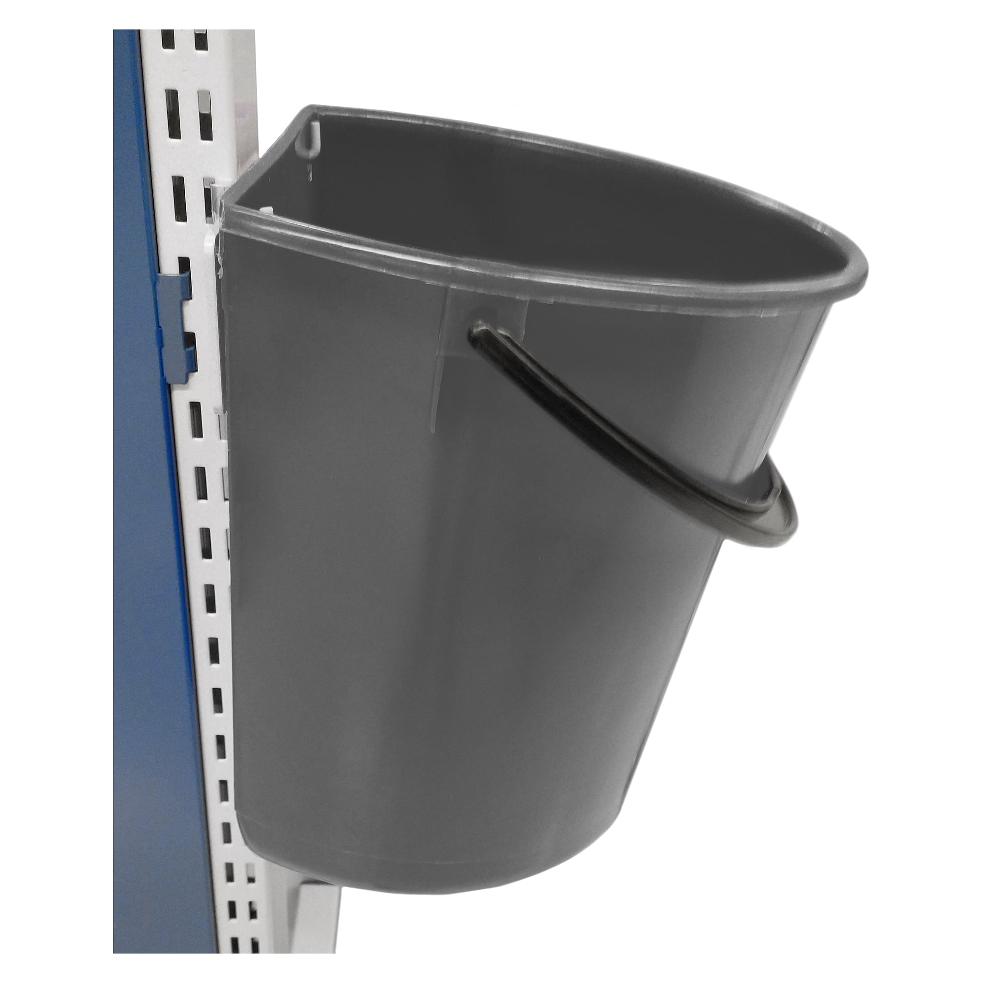 Poubelle ECO en PP recyclé, 9 litres, LxPxH 320x220x270 mm, gris foncé - Treston 839159-ECO