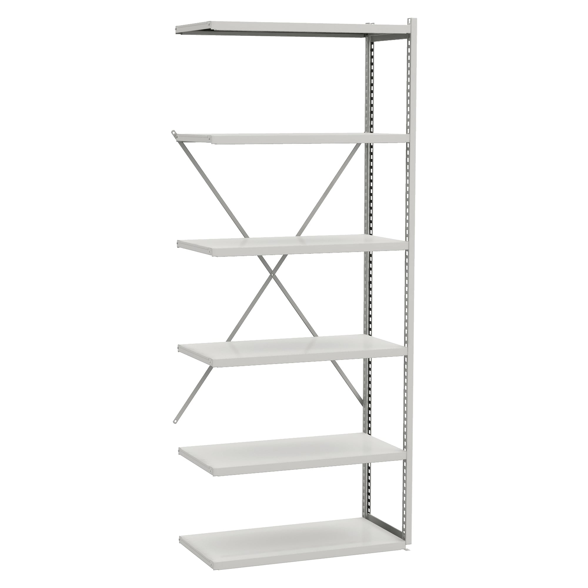 Rayonnage travée d'extension 1004x400x2000 mm, RAL 7035 gris, ESD, 6 tablettes - Treston C32449003P