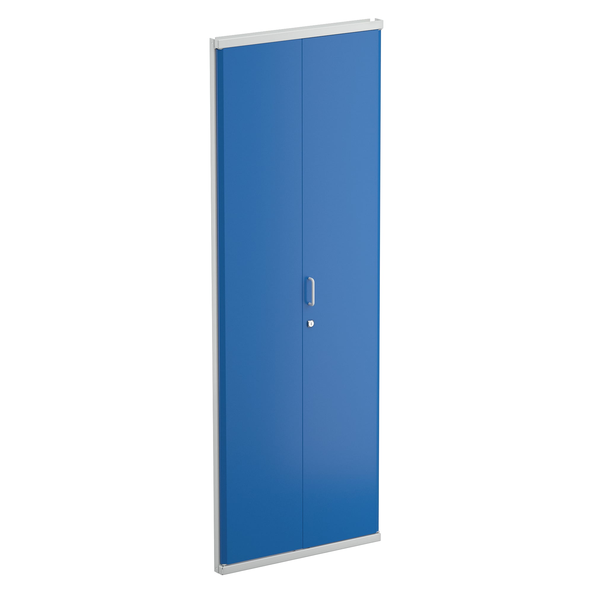 Paire de portes avec serrure, L x H 700 x 2000 mm pour rayonnage lourd - Treston 852000-07