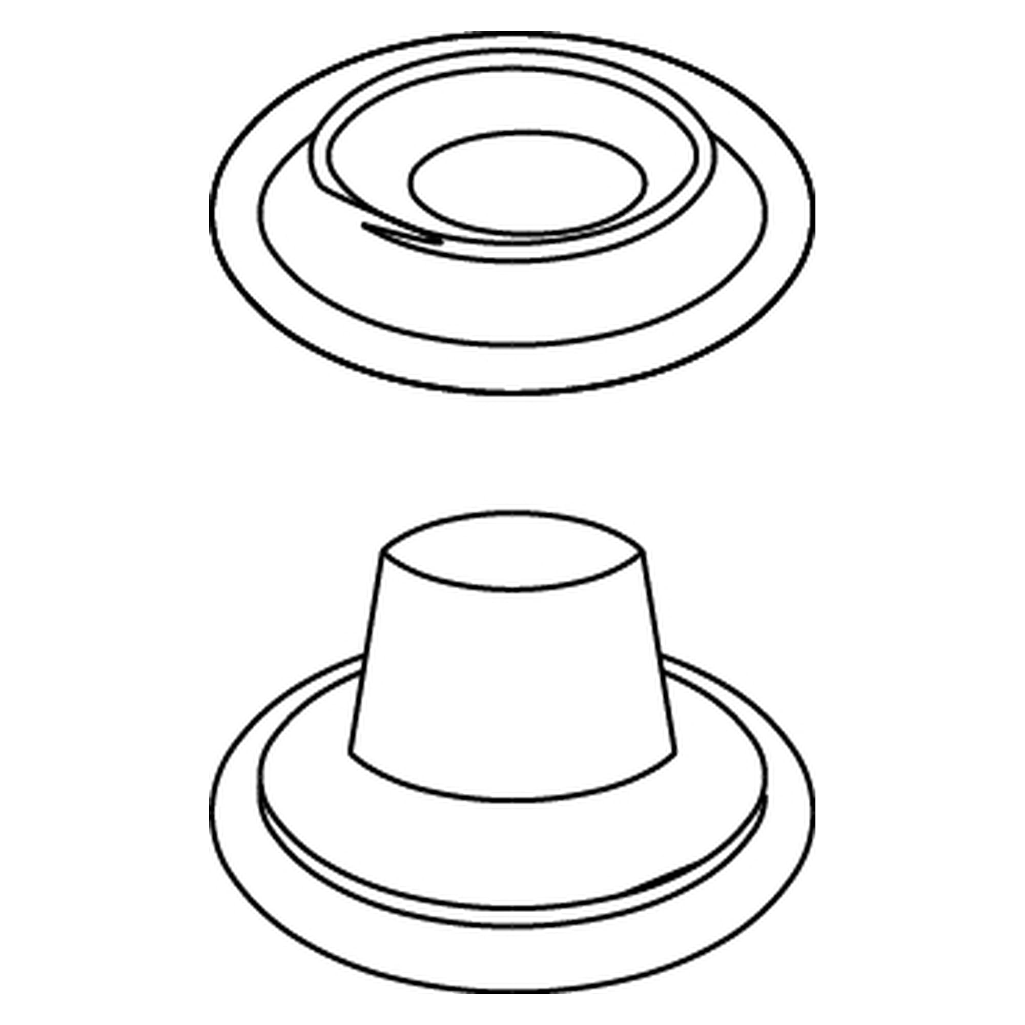 ESD-Druckknopf 10 mm (innen) für Tischmatte und Bodenbelag - Treston PN3034