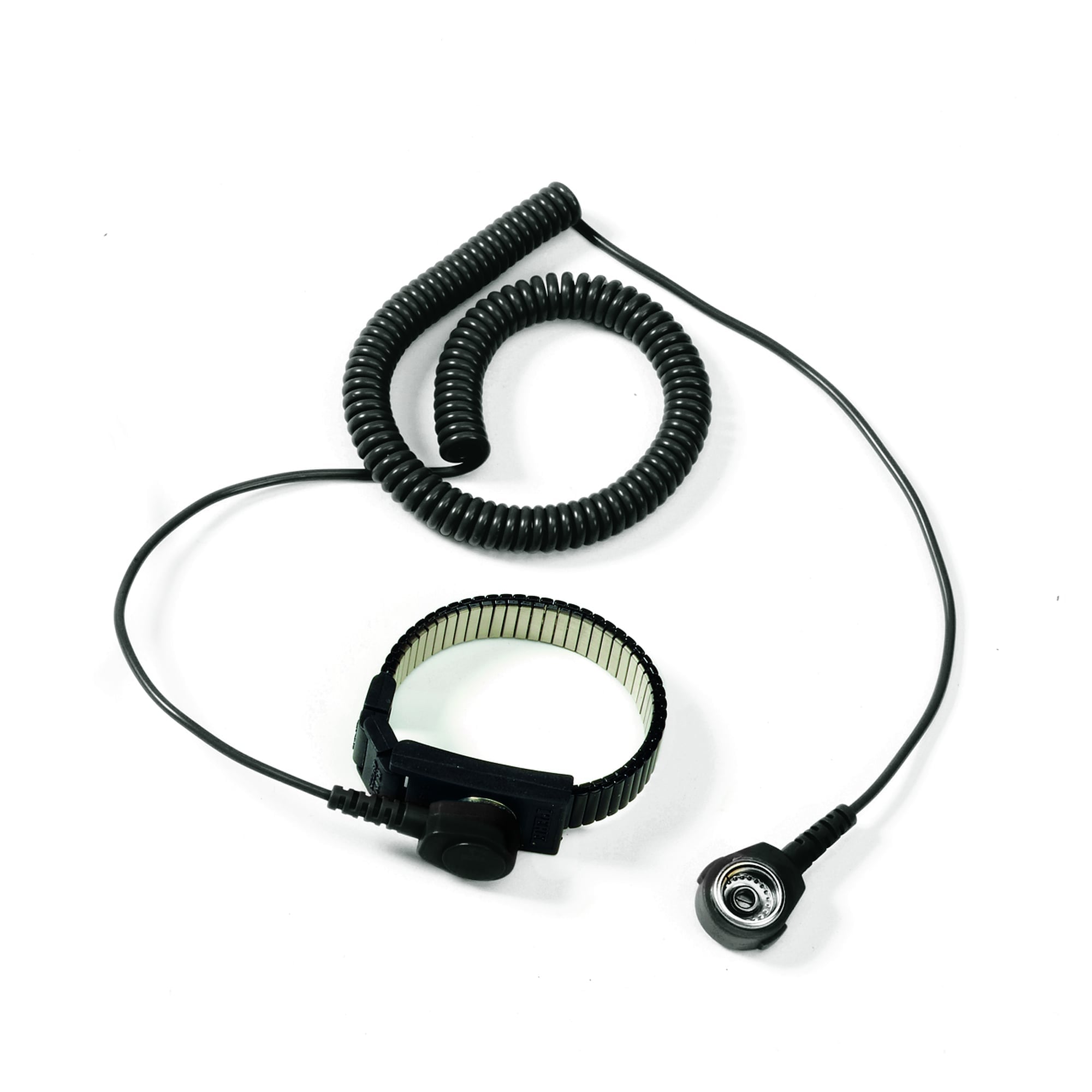 Metal wrist strap ESD with coiled cord - Treston R2206