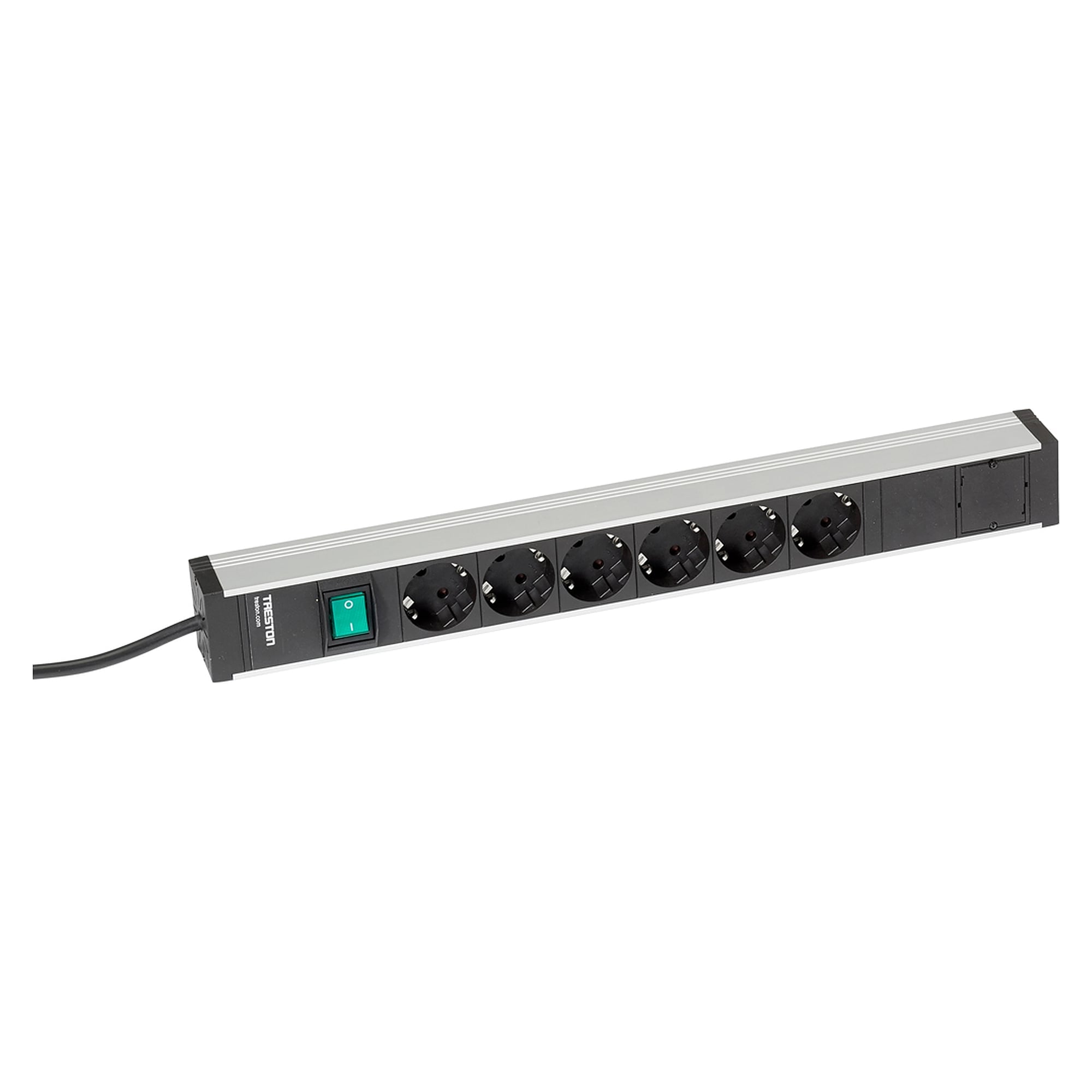 Energieleiste 468 mit 6 Schuko-Steckdosen und Schalter - Treston TPR4-005
