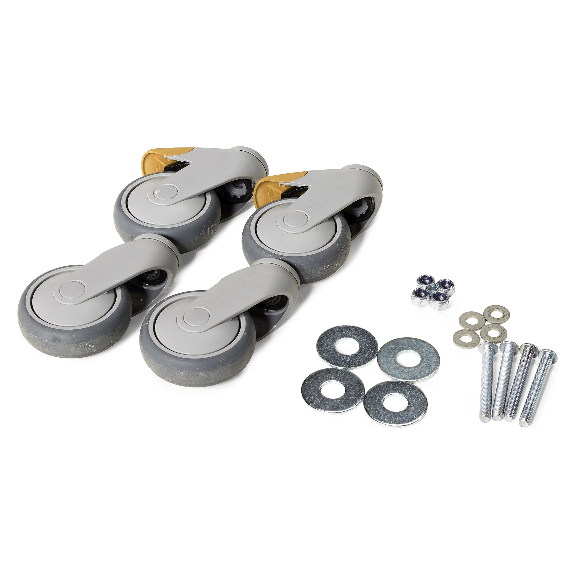 ESD Castor set 100 mm for Concept Ergo workbench, 300 kg - Treston LCS100CE-ESD