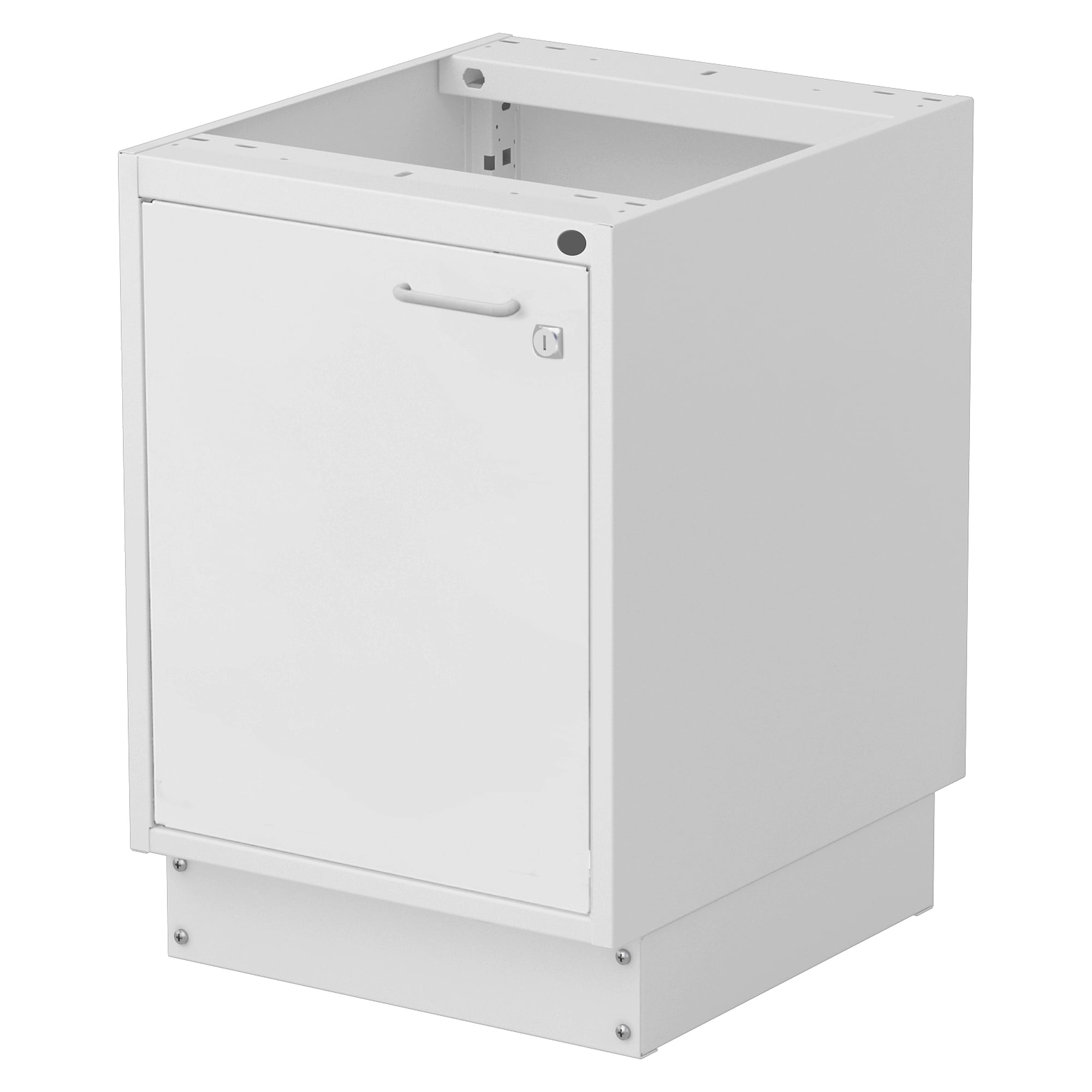 ESD-Schrank 45/56 mit Tür, Sockel und Schloss, 450x520x660 mm, grau - Treston 60649209