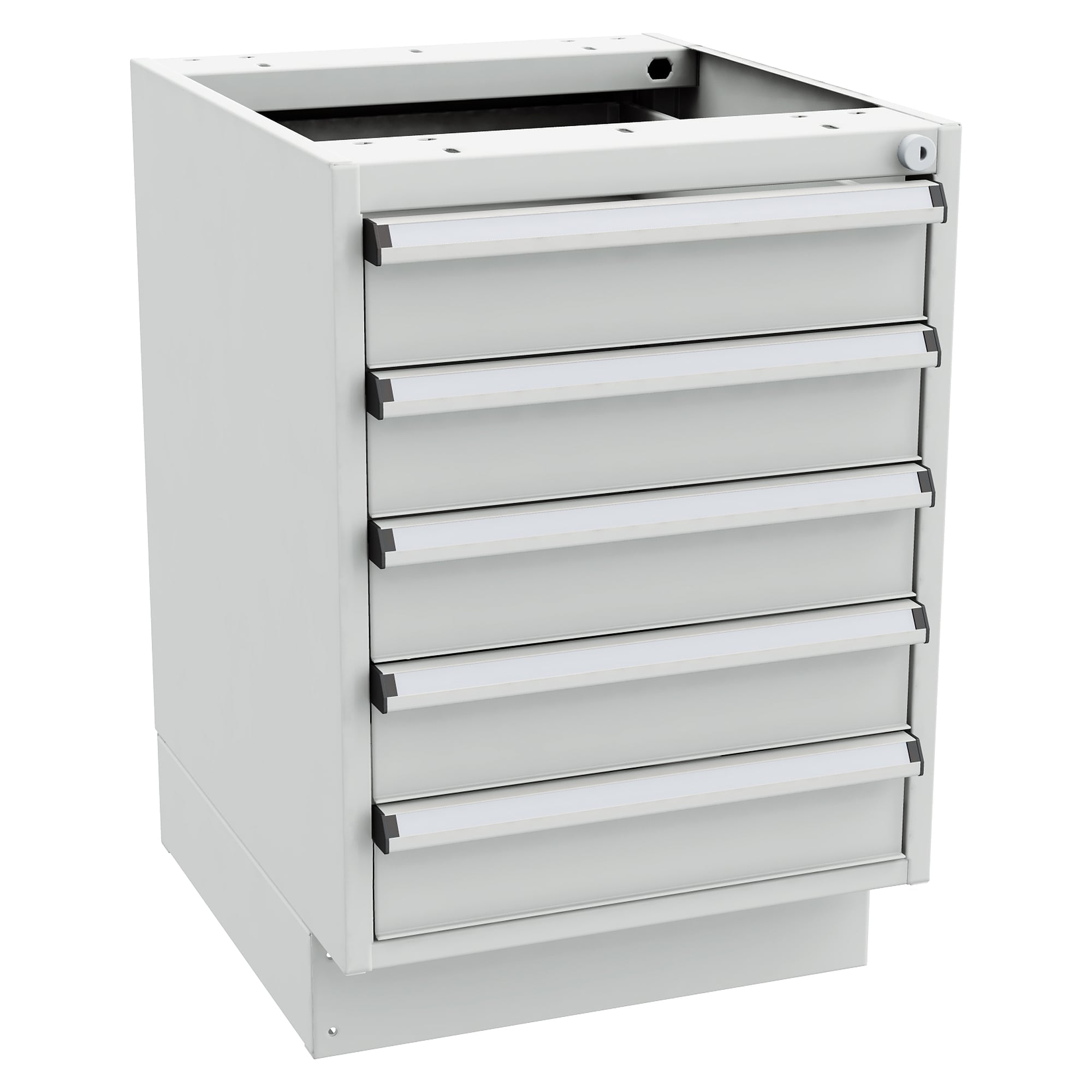 Drawer unit 45/56-1 with plinth, ESD, 5x100 mm drawers - Treston 60649201