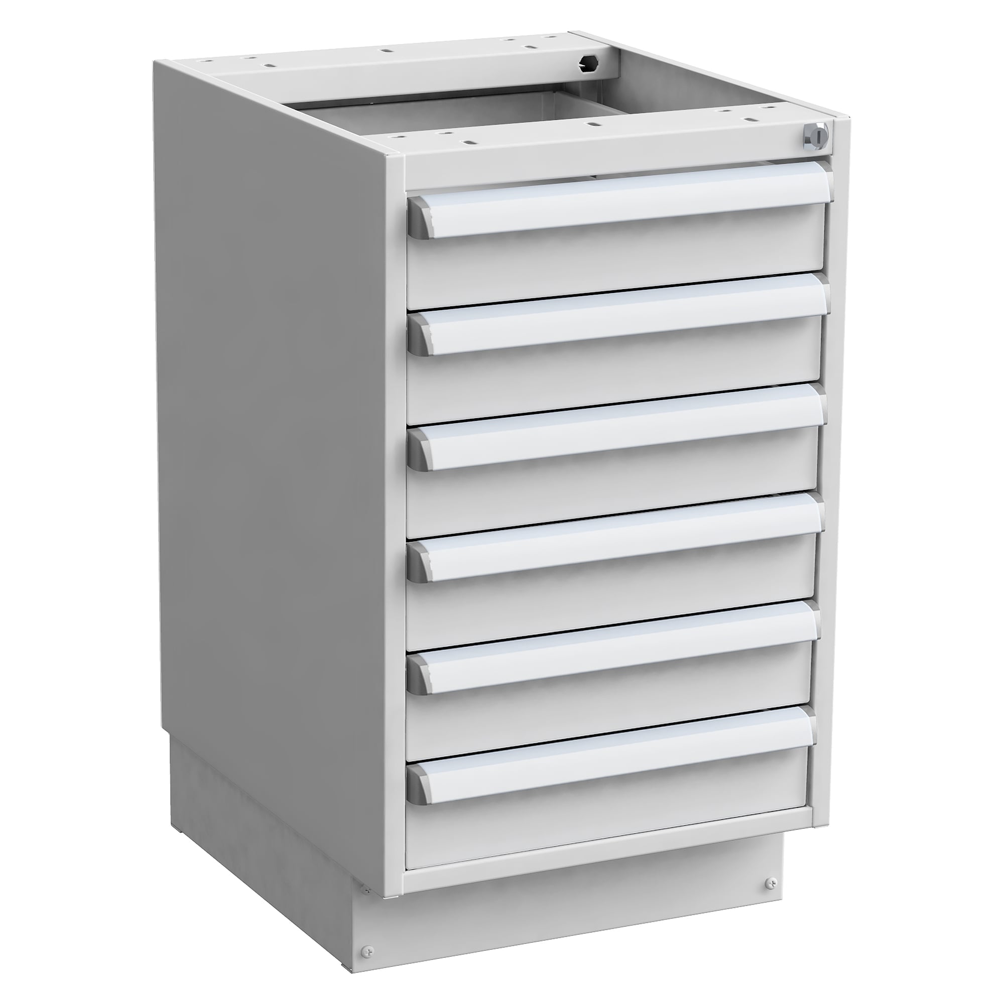 Bloc tiroirs 45/66-1 sur socle, 450x520x760 mm, 6x100 mm, ESD - Treston 60749201