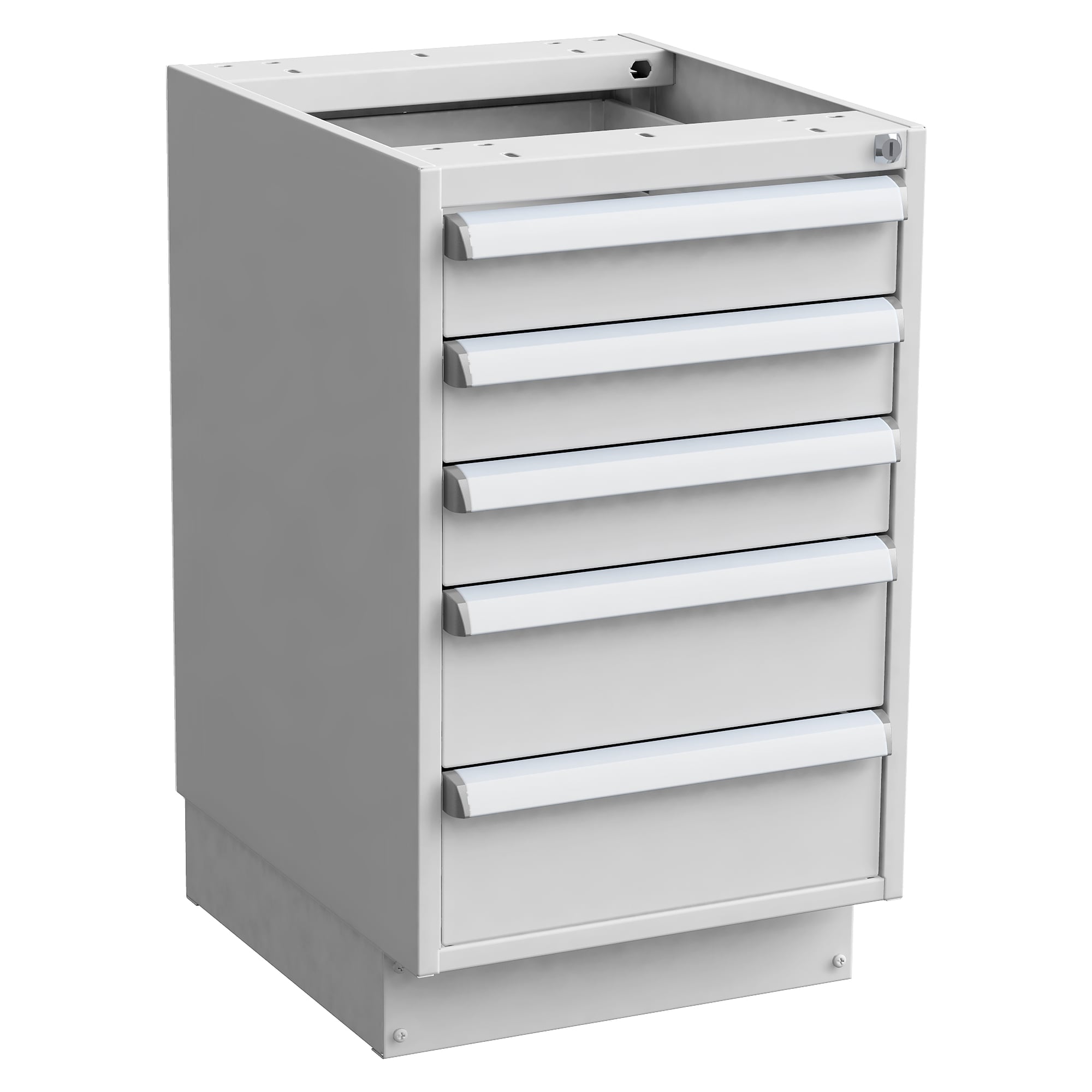 Drawer unit 45/66-2 with plinth, 450x520x760 mm, 3x100 2x150 mm, ESD - Treston 60749202