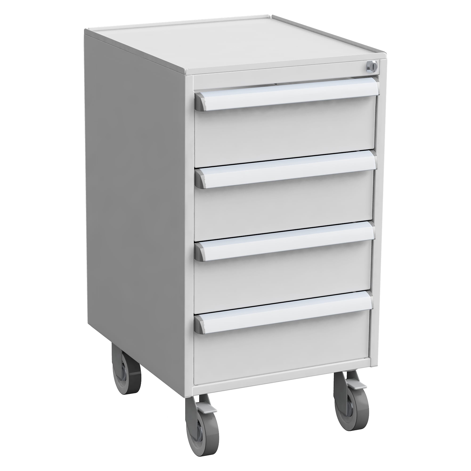 ESD-Schubladenblock 45/66-4 mit Rollen, 4 Schubladen (4x150 mm) - Treston 60749304