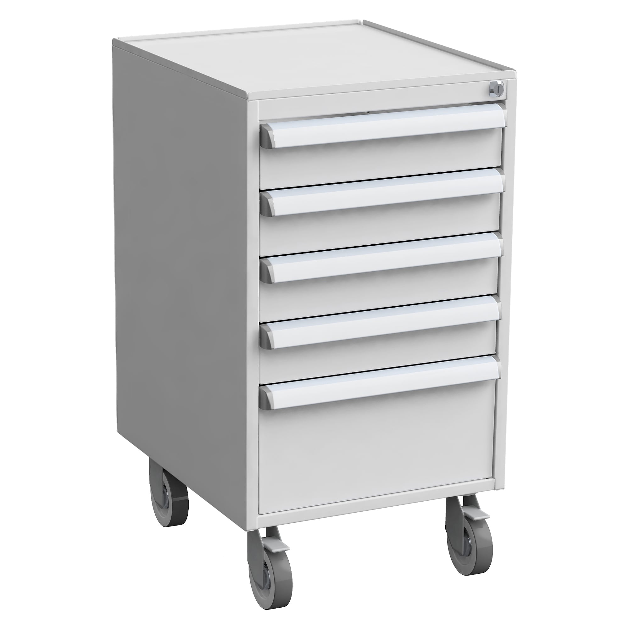 ESD drawer unit 45/66-5 on castors, 5 drawers (4x100, 1x200 mm) - Treston 60749305
