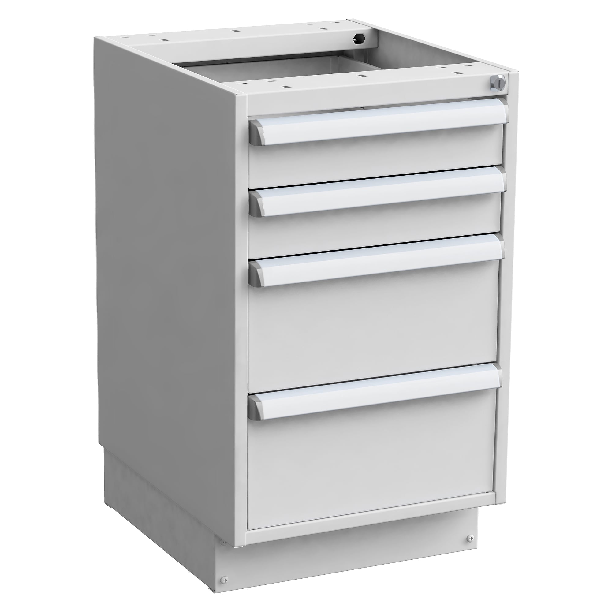 Bloc tiroirs 45/66-6 sur socle, 450x520x760 mm, 2x100 2x200 mm, ESD - Treston 60749206