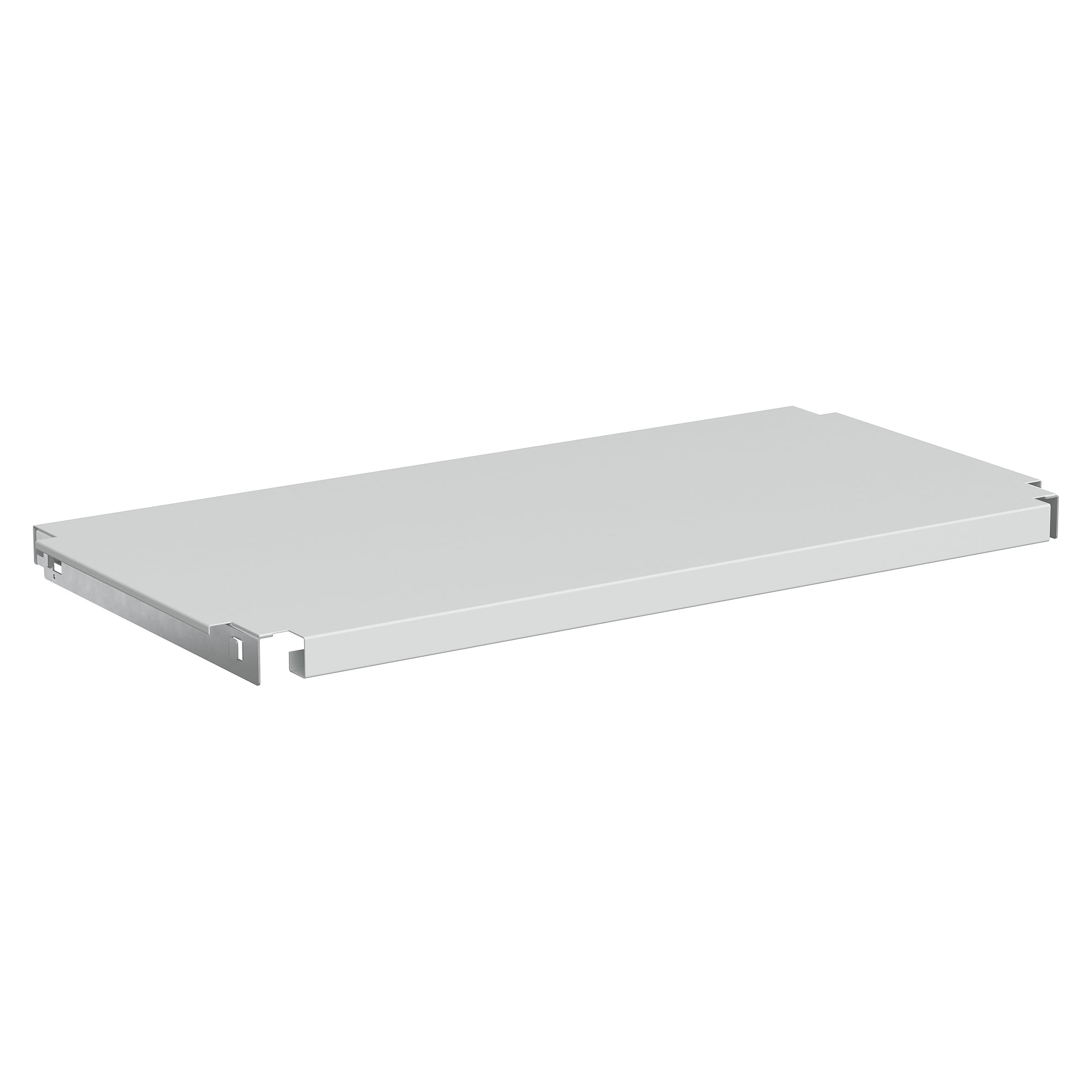 Steel shelf for industrial cabinet 80, 730x396x32 mm, light grey RAL 7035 - Treston 854345-49