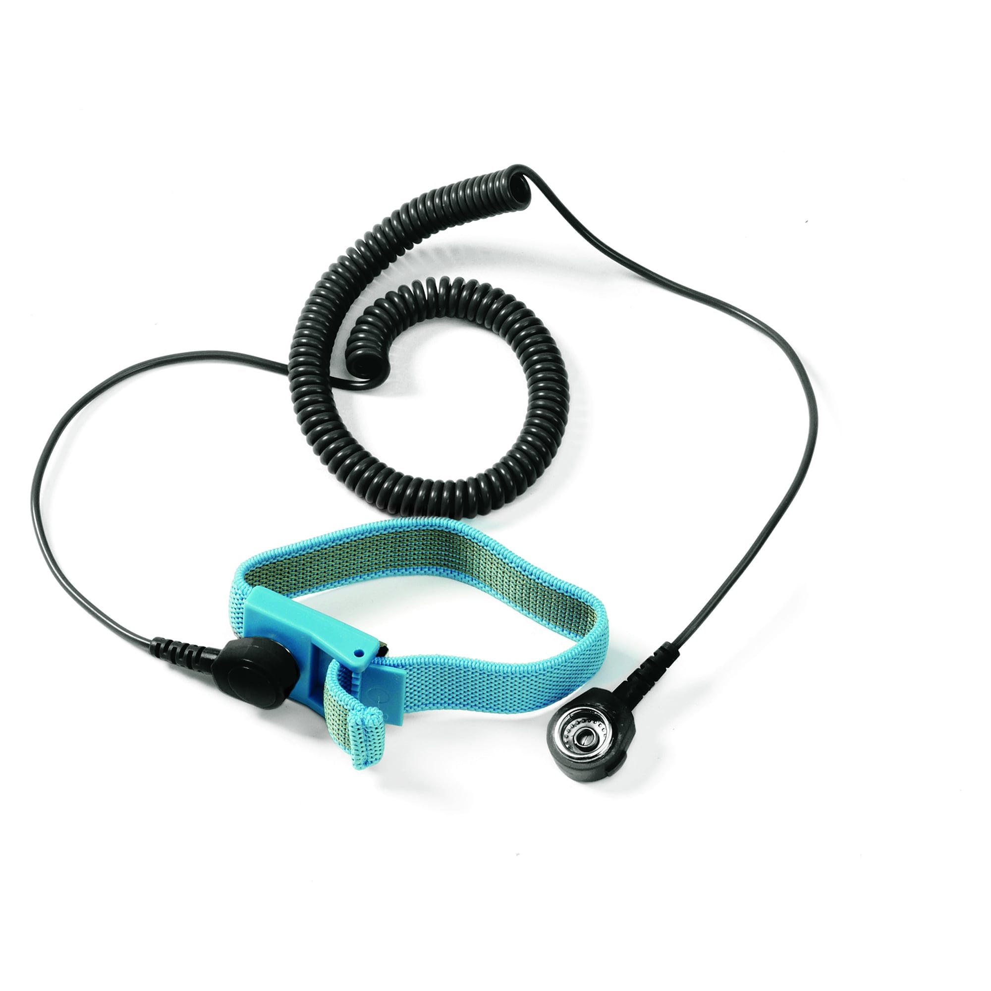 ESD-Textil-Armband verstellbar inkl. Spiralkabel, 1 Megaohm - Treston R2216