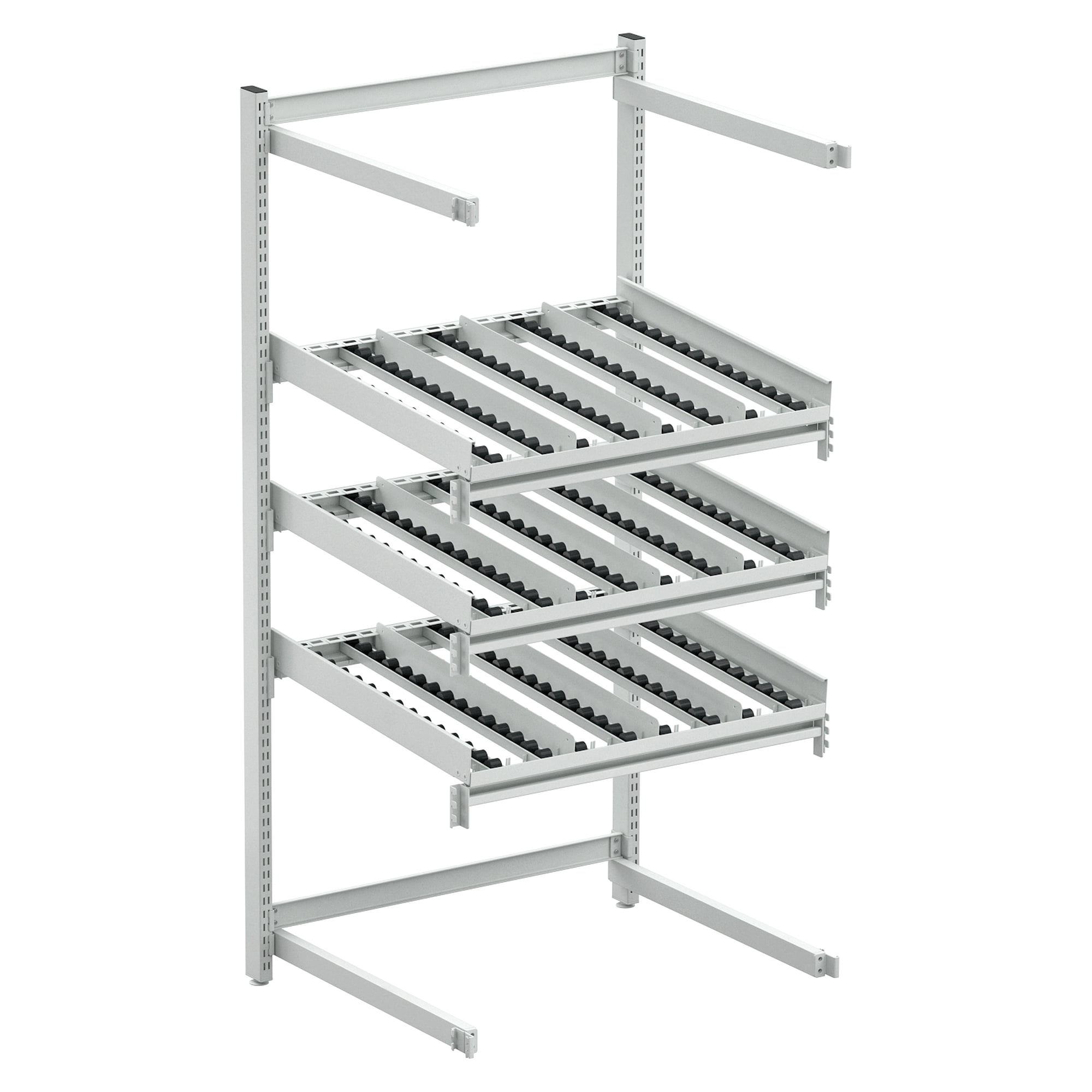Rayonnage dynamique FiFo M900 ESD, extension arrière, 900x805x1860 mm - Treston TFR900RE-49