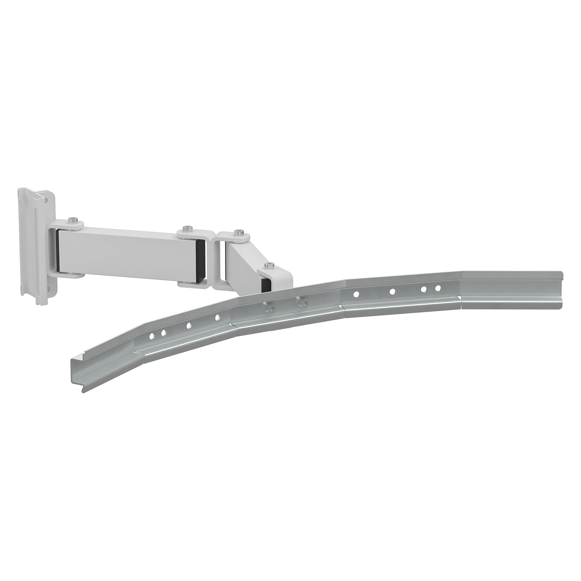 Rail à bacs courbé avec bras pivotant, ESD, 770x54x54 mm - Treston 92949002P