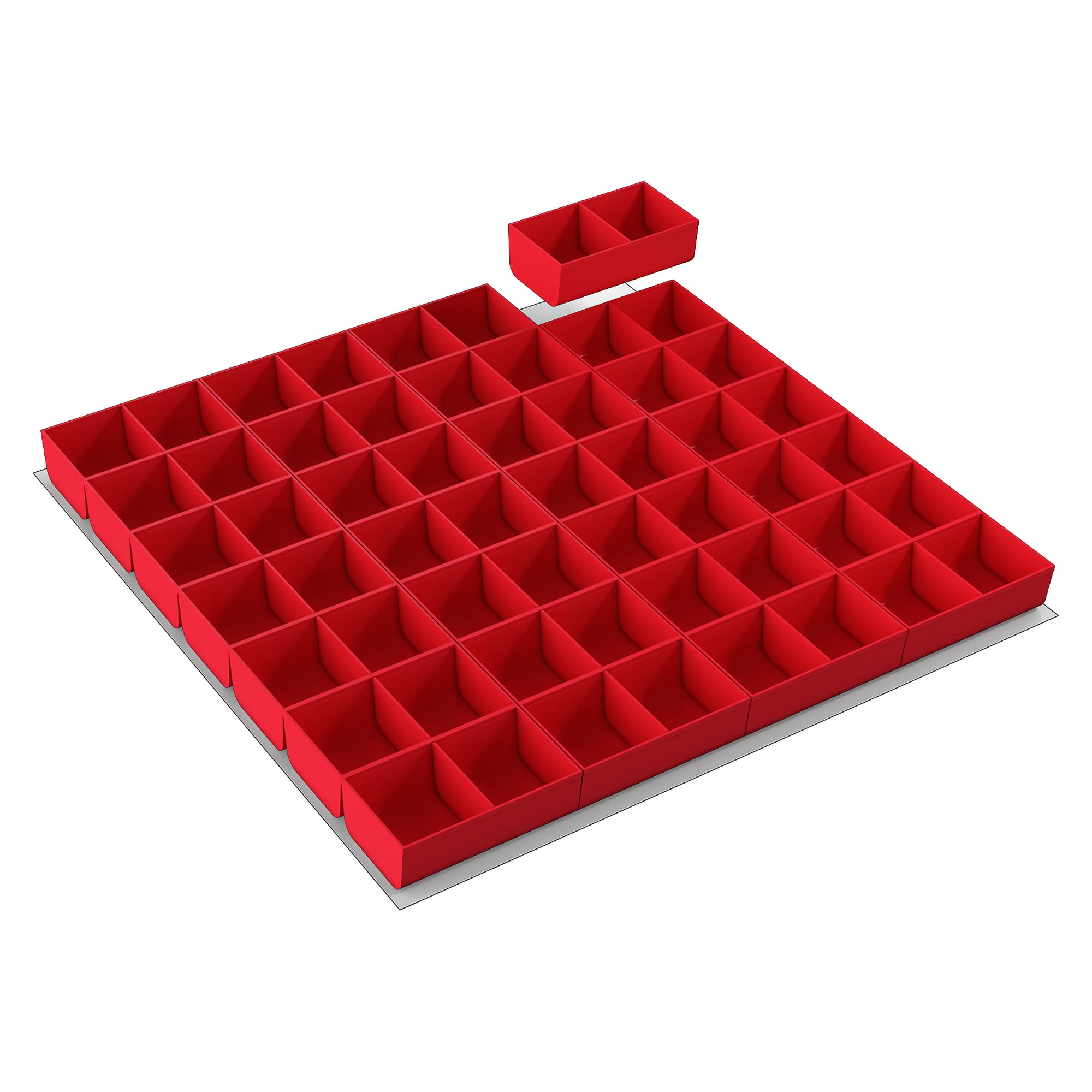 Insert à bacs de préhension pour bloc tiroirs 70, hauteur tiroir 75 mm - Treston 851867-00