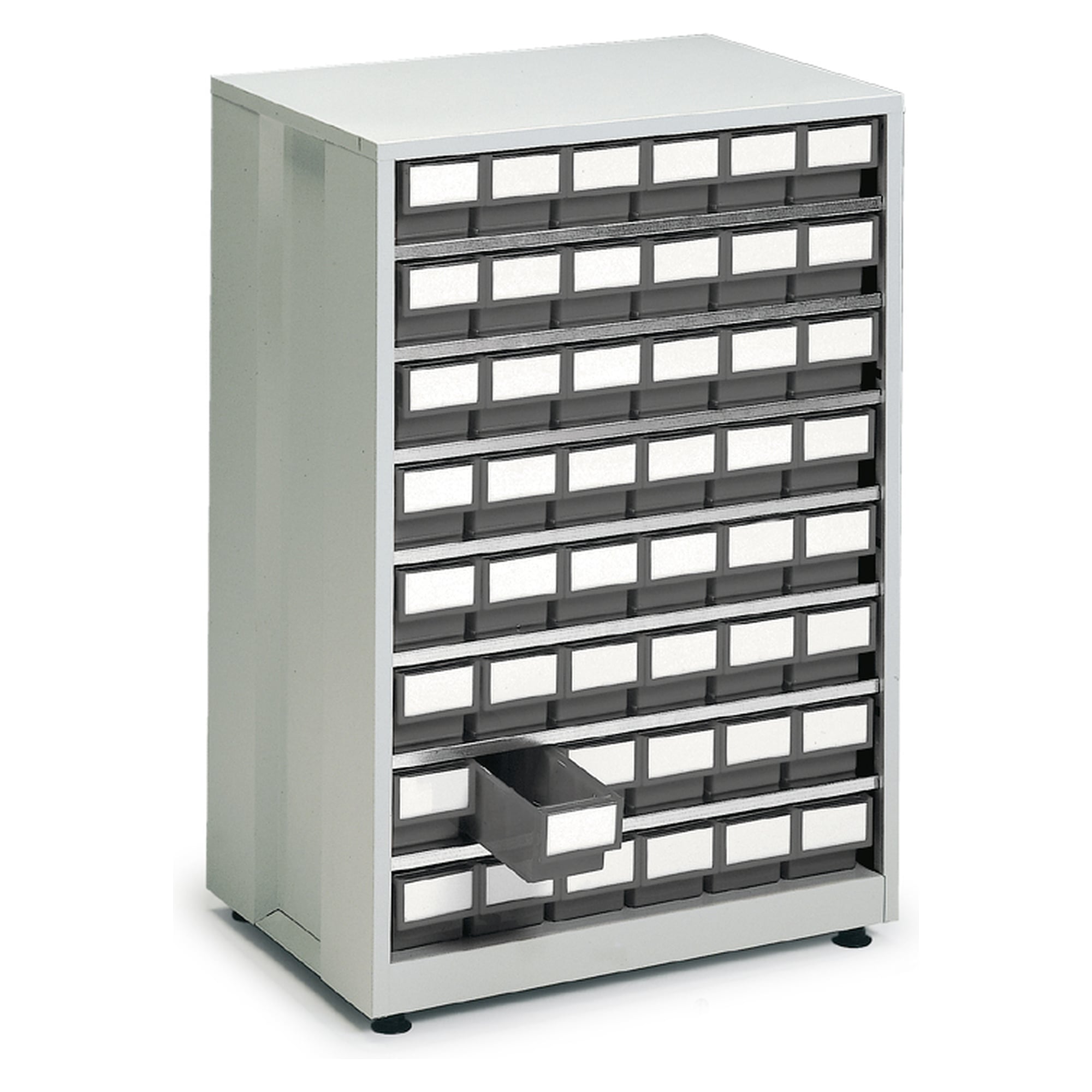 Grand casier à tiroirs 605x410x870 mm, 48 tiroirs 4010-3 gris - Treston 4840-3