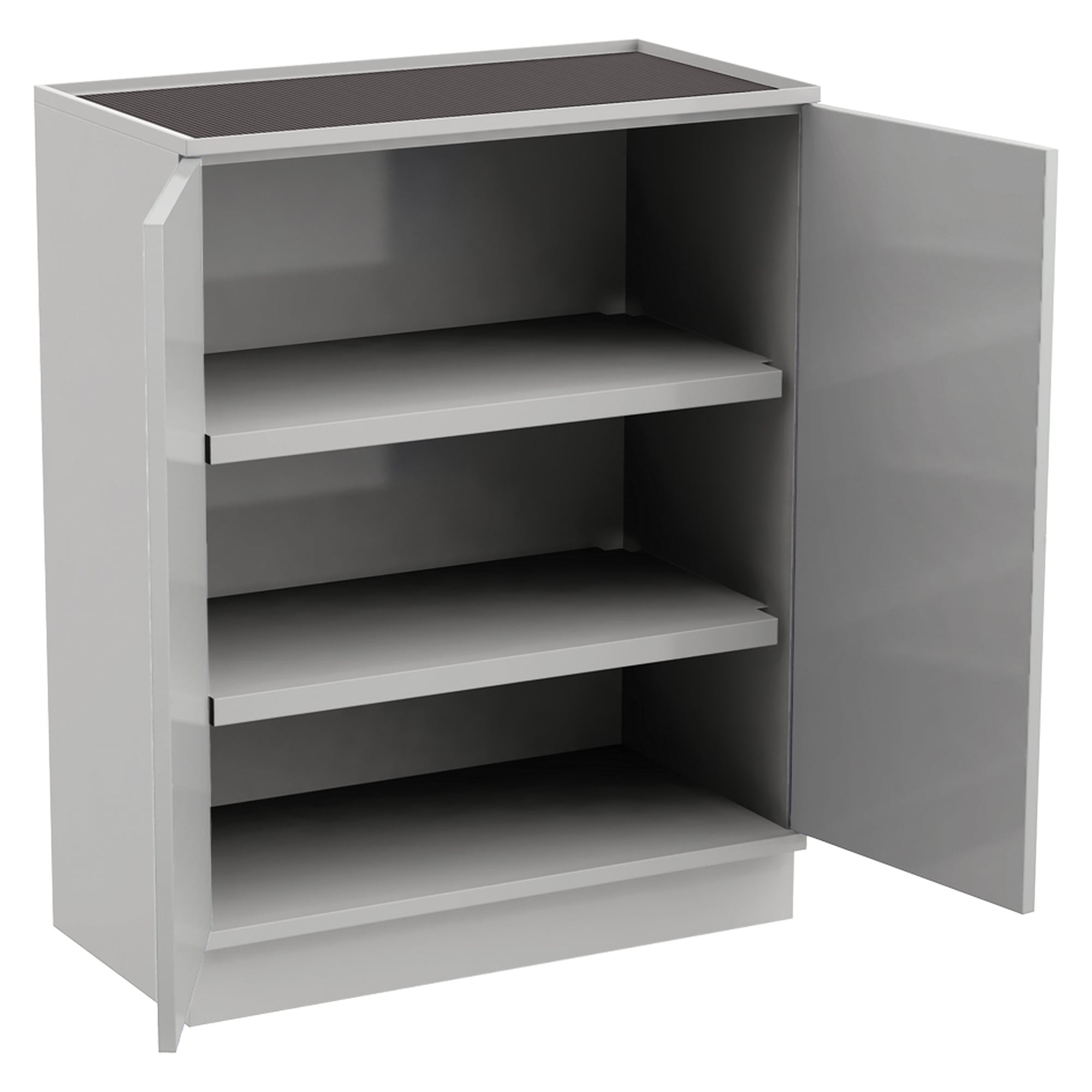 Industrial cabinet combination 80/100-1 grey, ESD, 2 steel shelves, 800x425x1000 mm - Treston C30549001