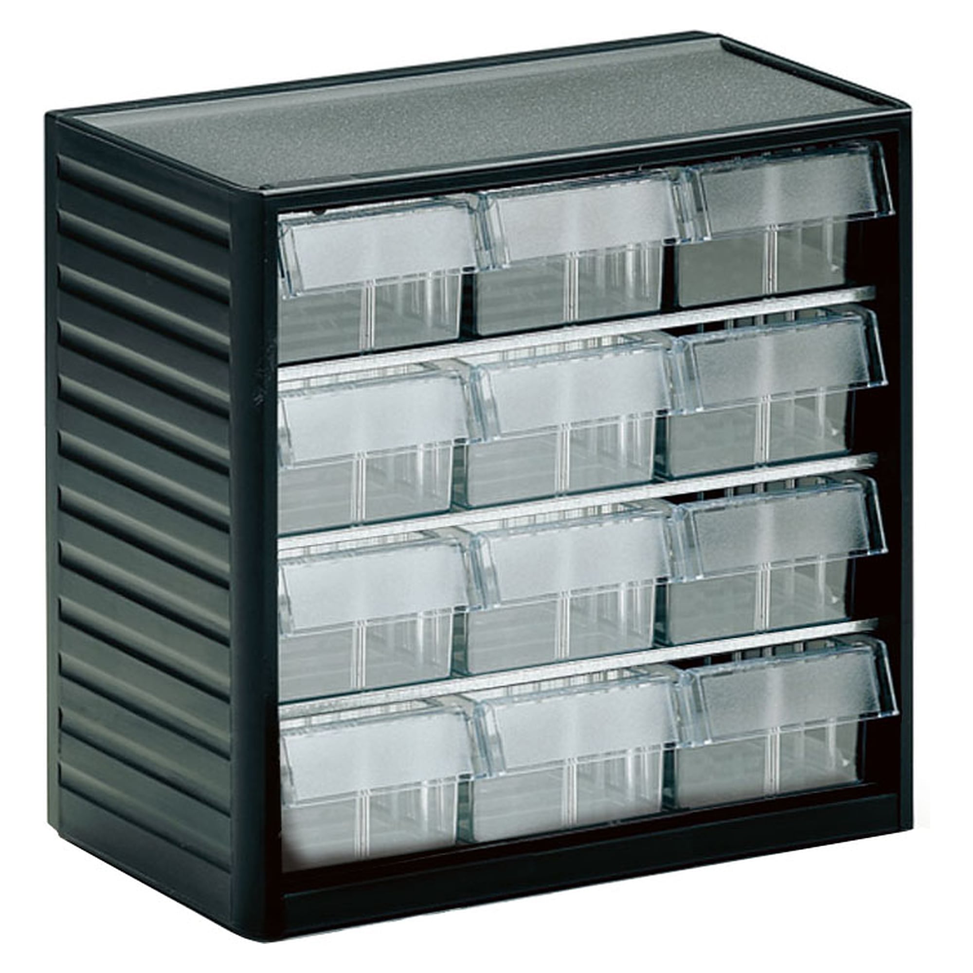 Kleinteilemagazin 310x180x290 mm, 12 Schubladen L-04, glasklar - Treston 294-3