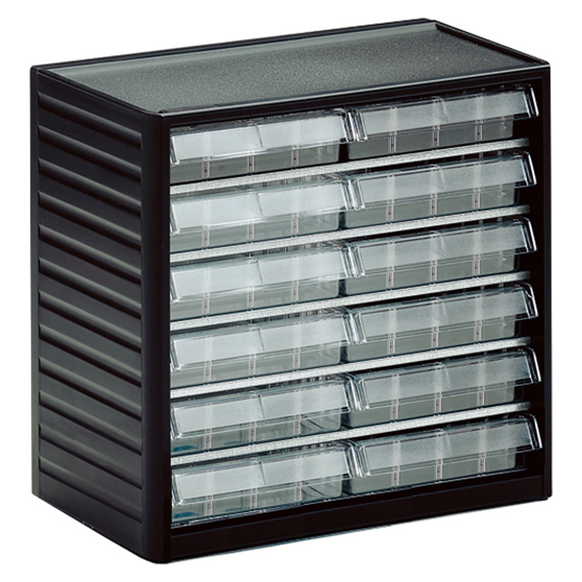 Kleinteilemagazin 310x180x290 mm, 12 Schubladen L-02, glasklar - Treston 292-3