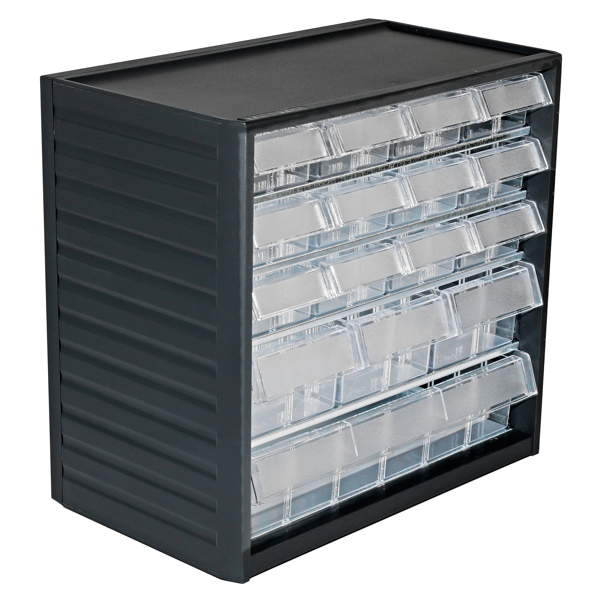 Kleinteilemagazin 310x180x290 mm, 16 Schubladen gemischt, glasklar - Treston 290C-3