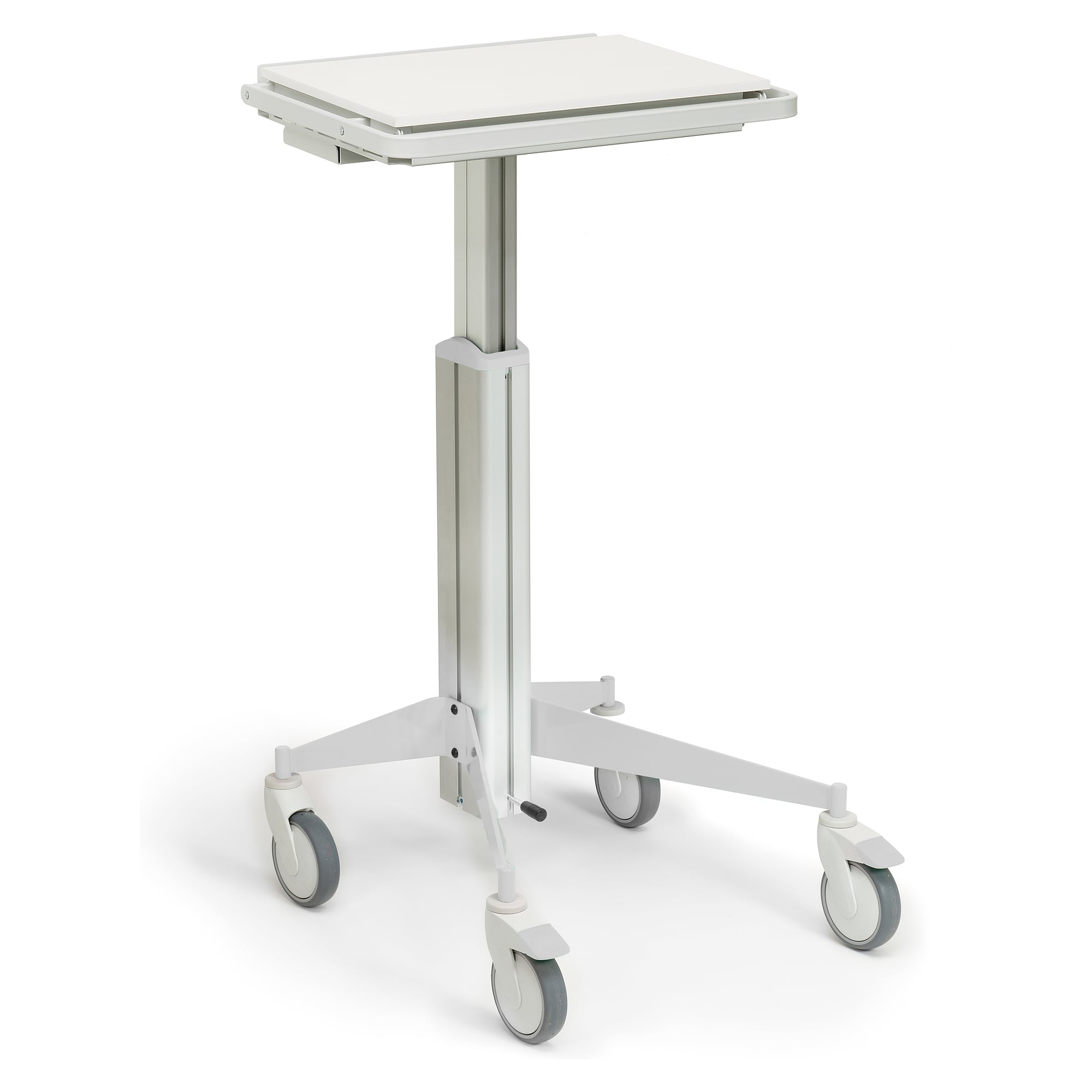 Mobile Arbeitsstation MLC mit Laptopgehäuse, 590 x 540 mm, höhenverstellbar 800-1200 mm - Treston MLC 405PG