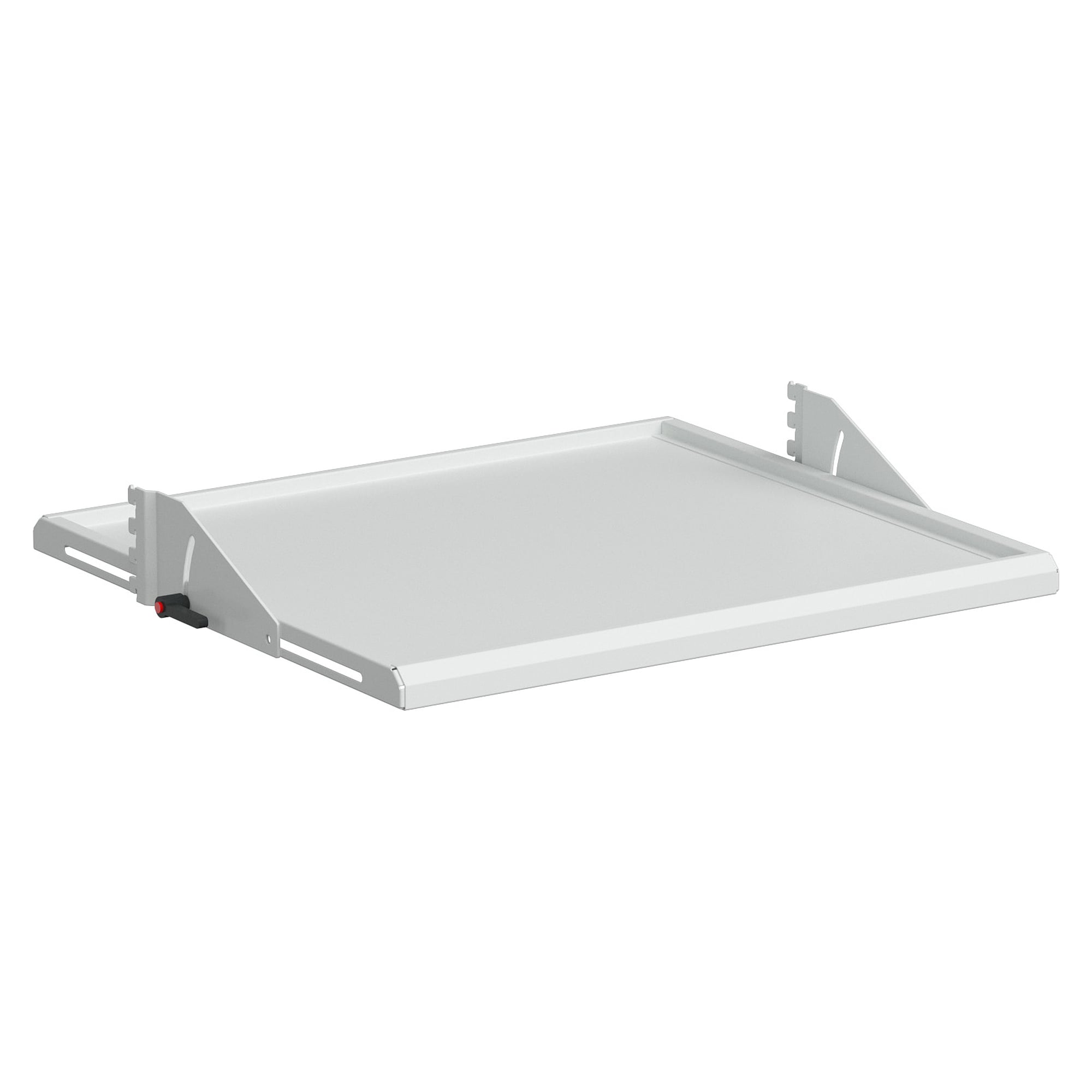 Tiltable ESD steel shelf M500, 468x650 mm, stepless depth adjustment, 50 kg - Treston TMTSAS5-49