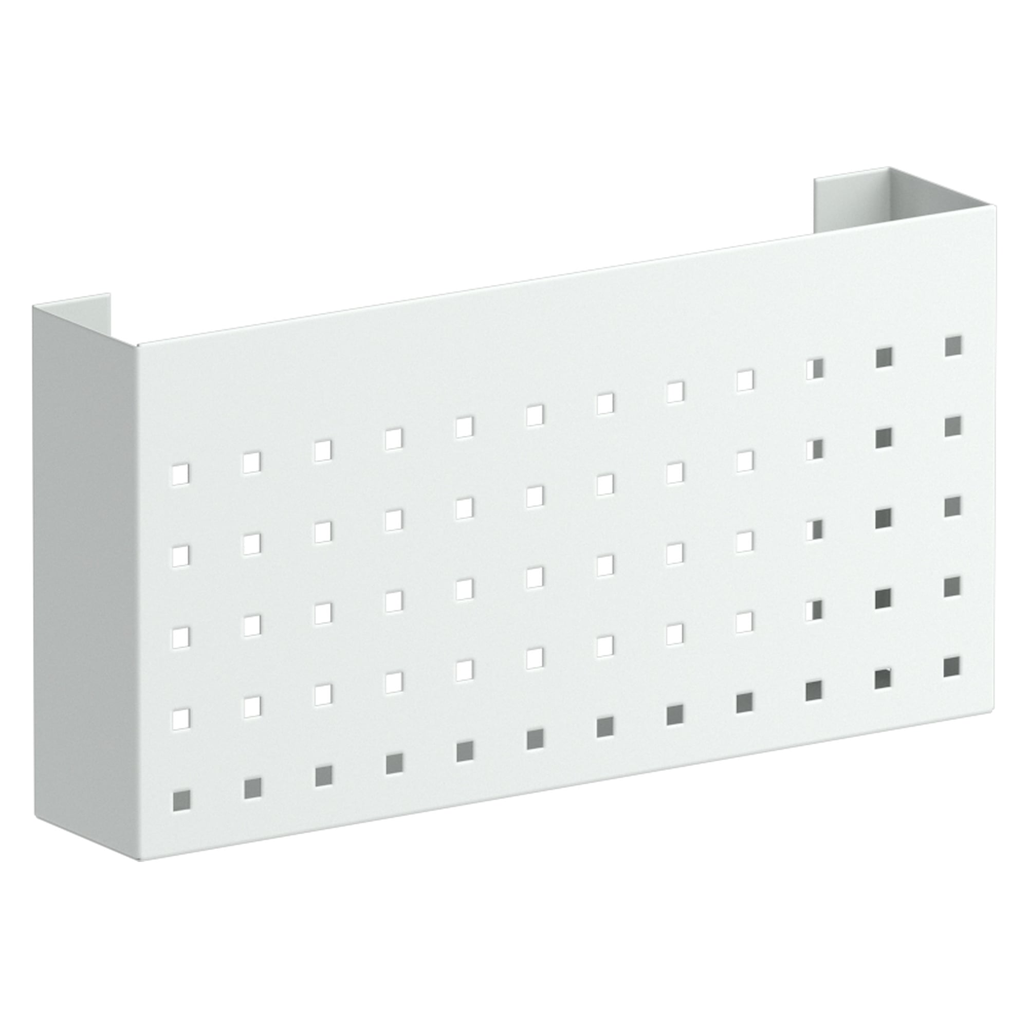 ESD-Ordnerbox für Lochplatten, 466 x 90 x 240 mm, Tragkraft 4 kg, RAL 7035 grau - Treston 854040-49