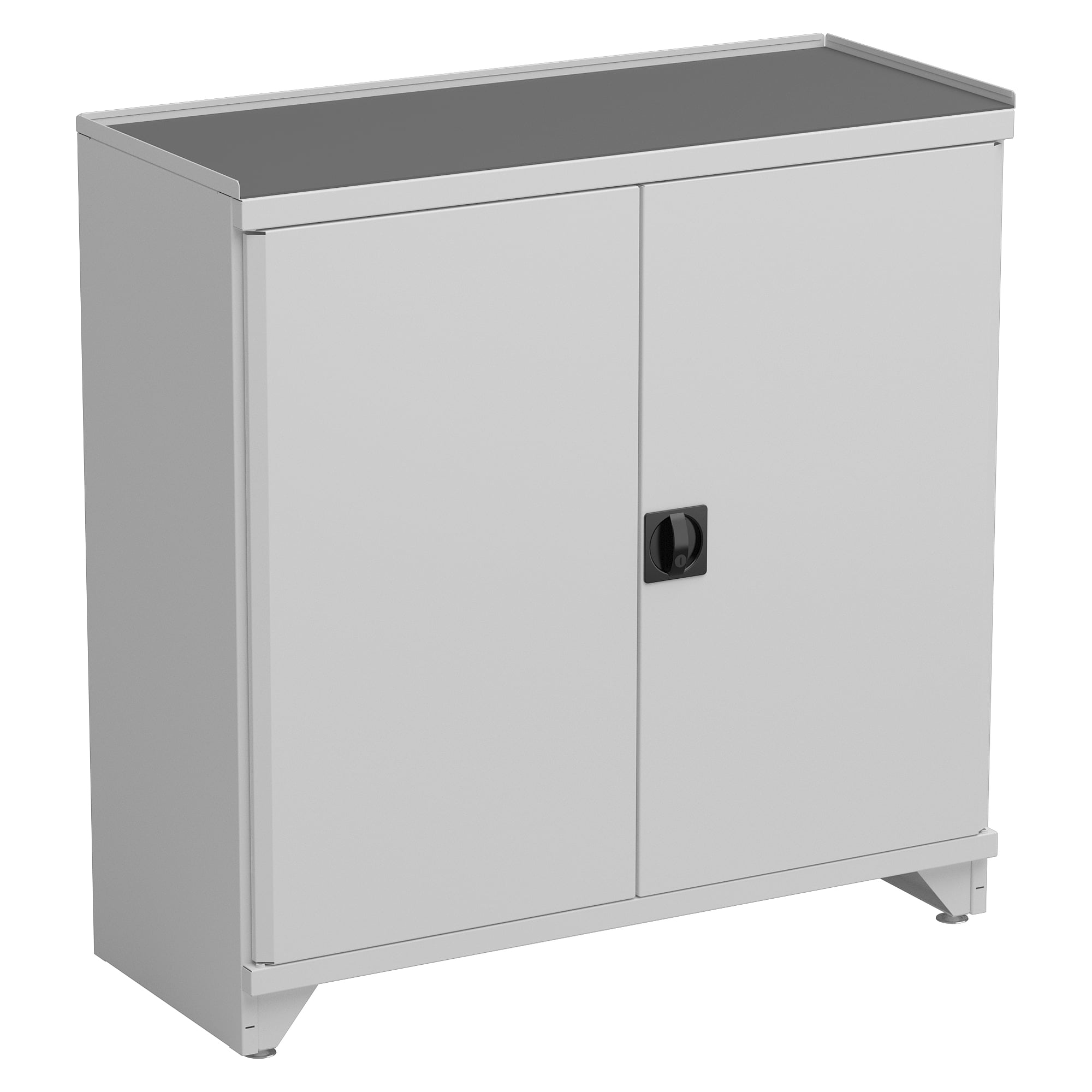 ESD-Regalschrank grau, 2 Böden, 1030x530x1010 mm - Treston SC10050100-49