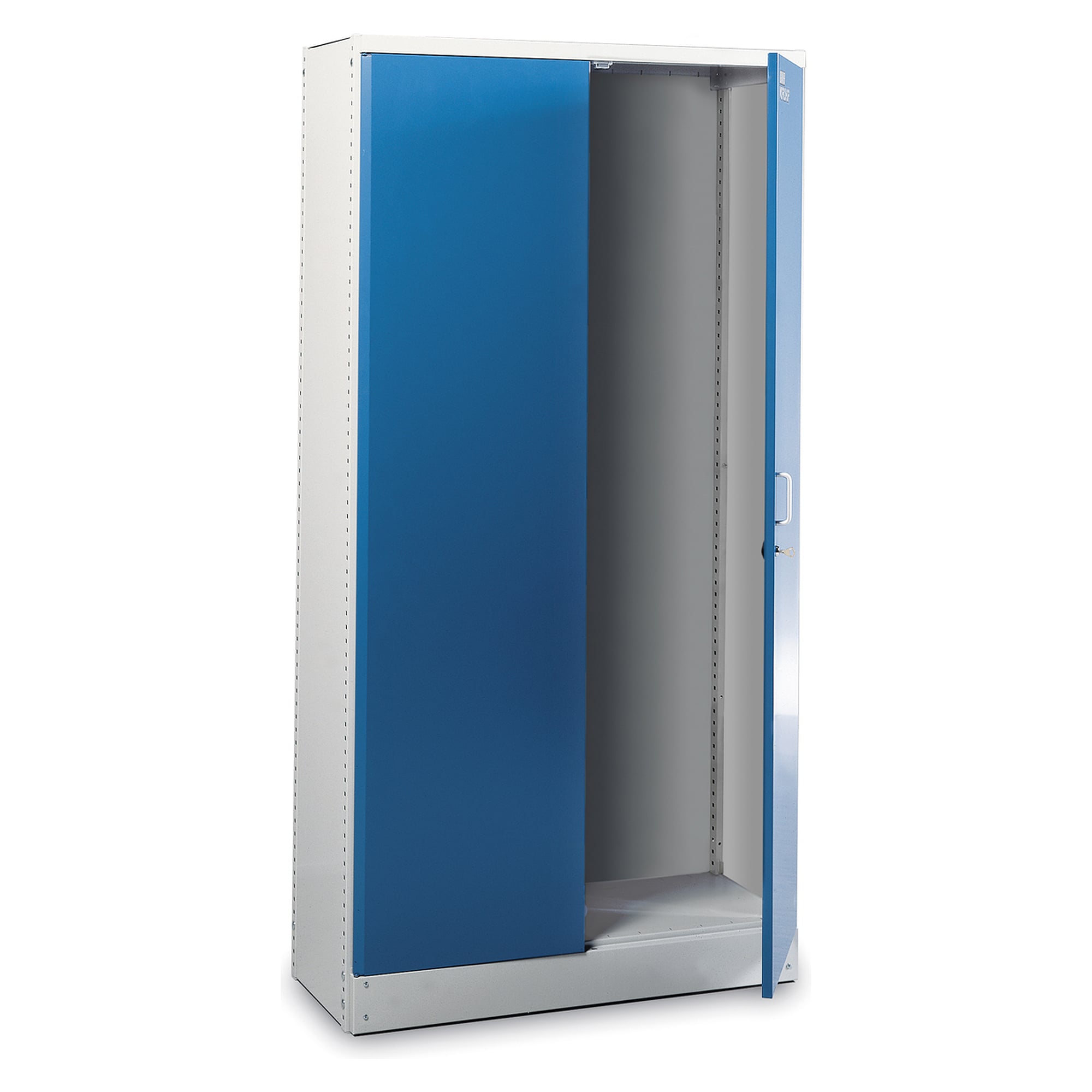 Storage cabinet 100/60/200 without accessories, 1030 x 630 x 2010 mm, blue doors - Treston C34607000
