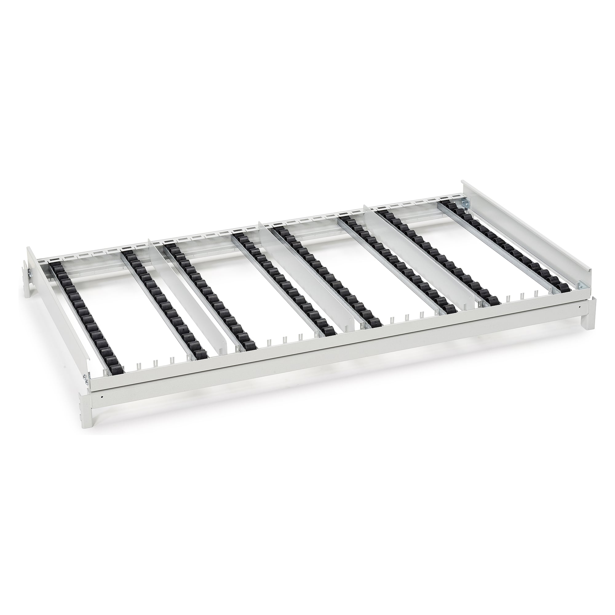 Roller top M1350 ESD rear extension for FiFo flow rack - Treston TFRRT1350RE-49