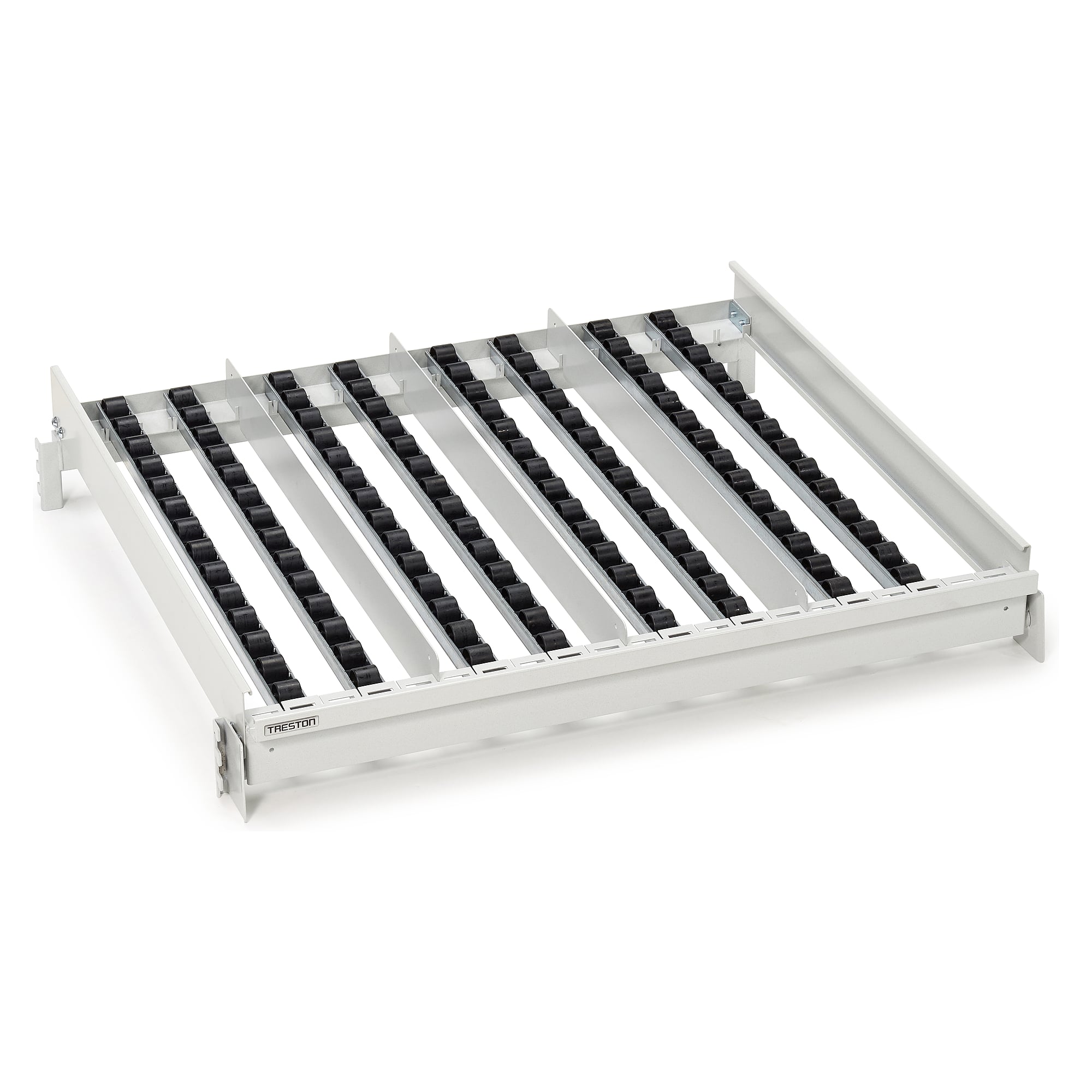 Röllchenleistenrahmen M900 ESD für FiFo Bereitstellregal, RAL 7035 - Treston TFRRT900-49