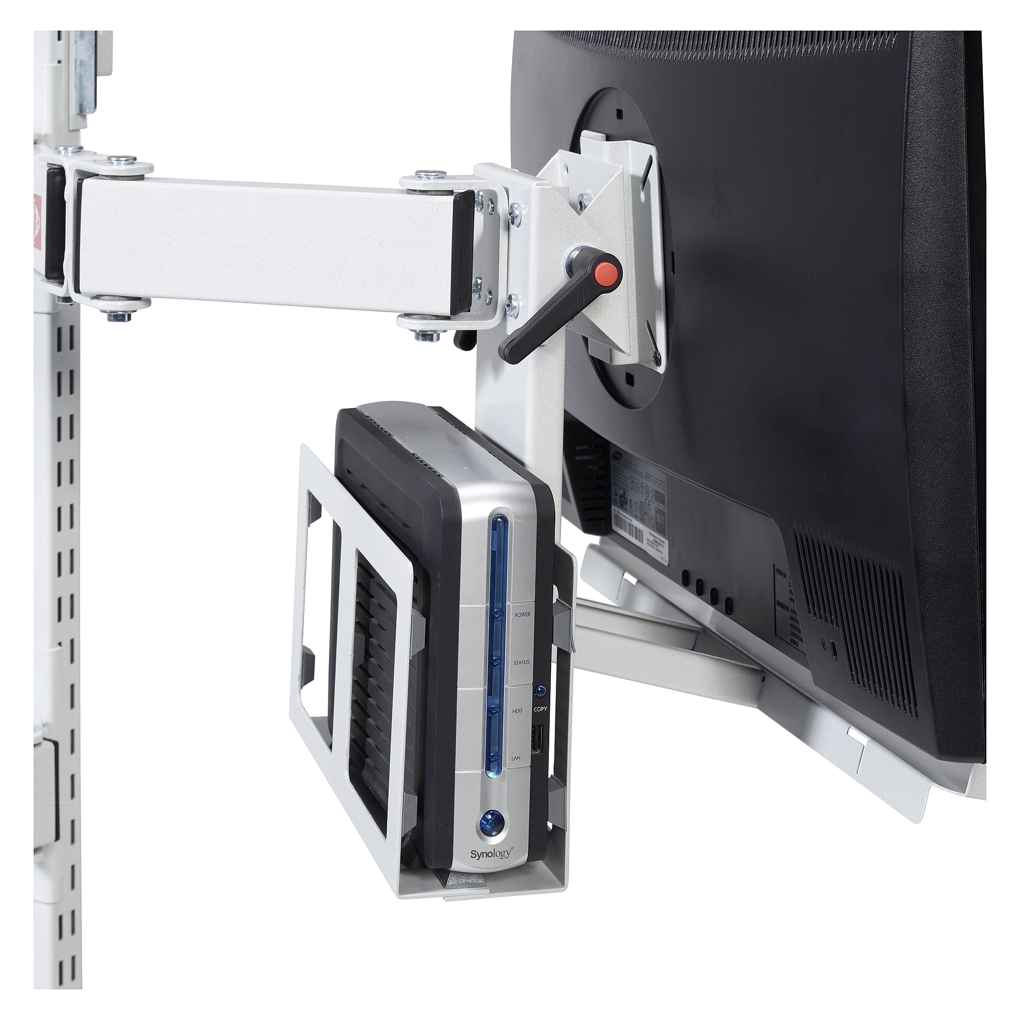 Slim Thin Client PC holder, WxH 250x145 mm - Treston TCH