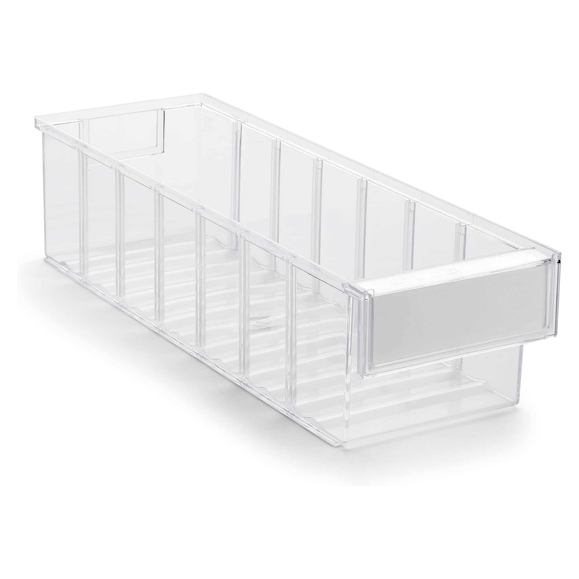Schublade 132x400x100 mm glasklar, Polystyrol - Treston 4015-1
