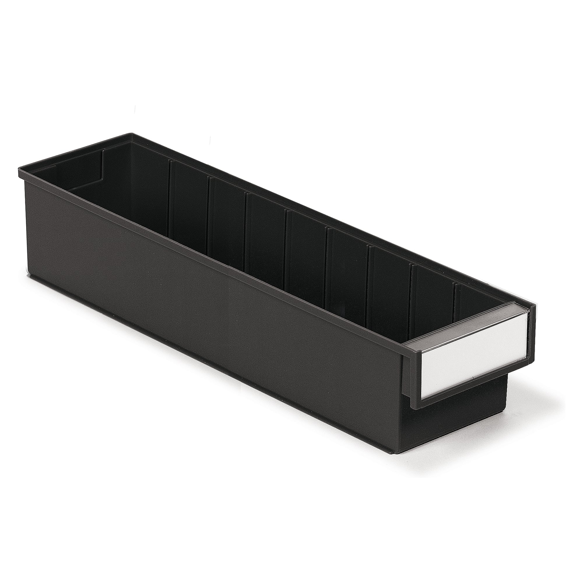 ESD-Schubladenbehälter 132x500x100 mm schwarz, halbleitfähiges PP - Treston 5015-4ESD