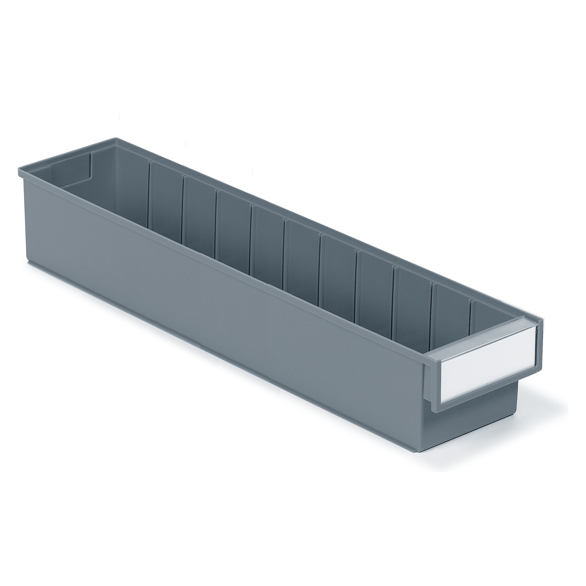 Schubladenbehälter 132x600x100 mm grau, Polypropylen - Treston 6015-3