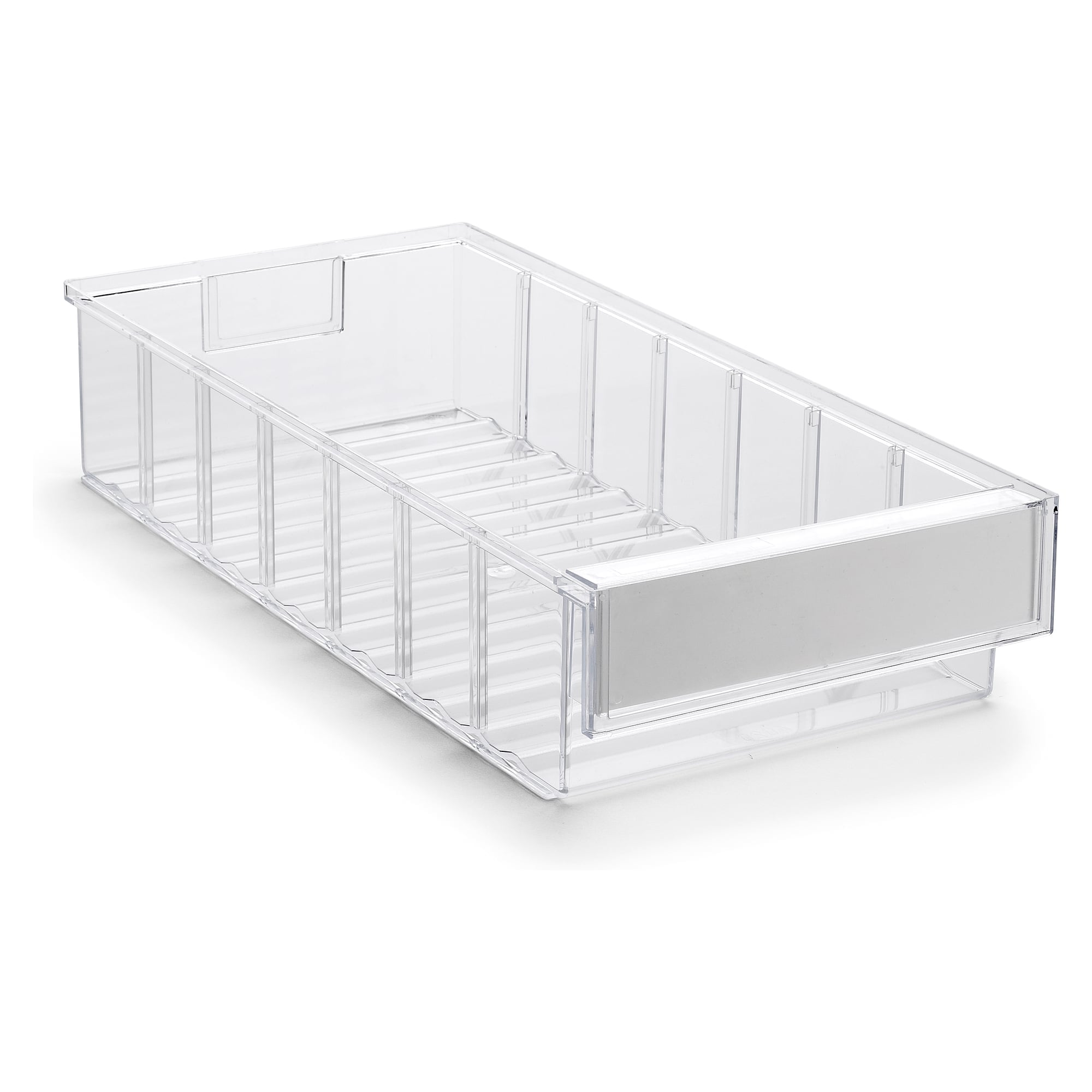 Tiroir de stockage 186x400x82 mm transparent, polystyrène - Treston 4020-1