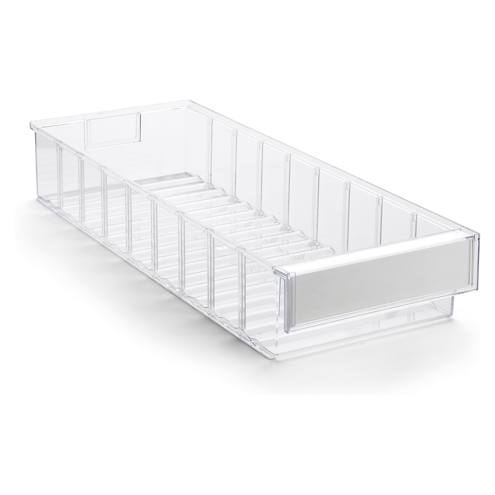 Schubladenbehälter 186x500x82 mm glasklar, Polystyrol - Treston 5020-1