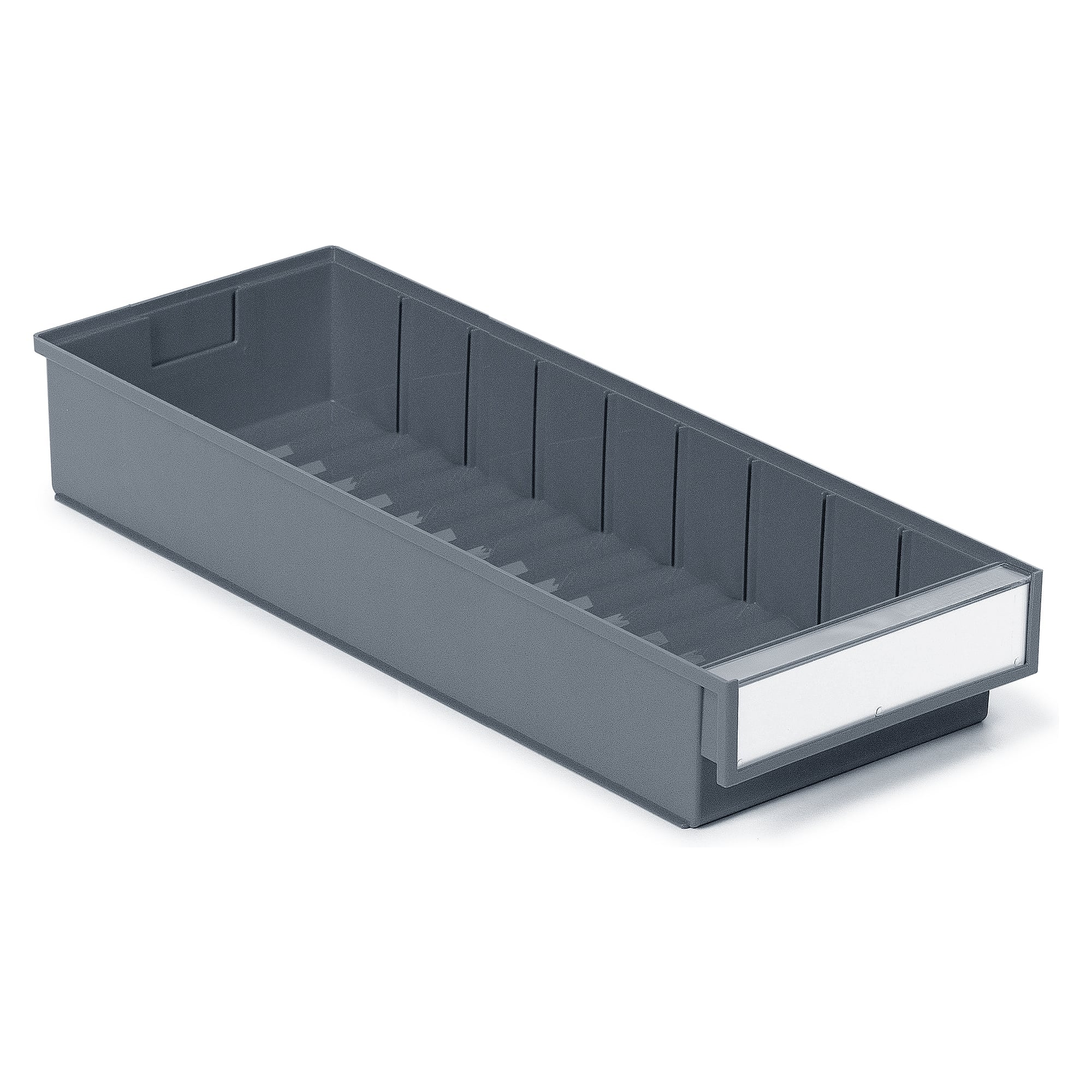 Schubladenbehälter 186x500x82 mm grau, Polypropylen - Treston 5020-3