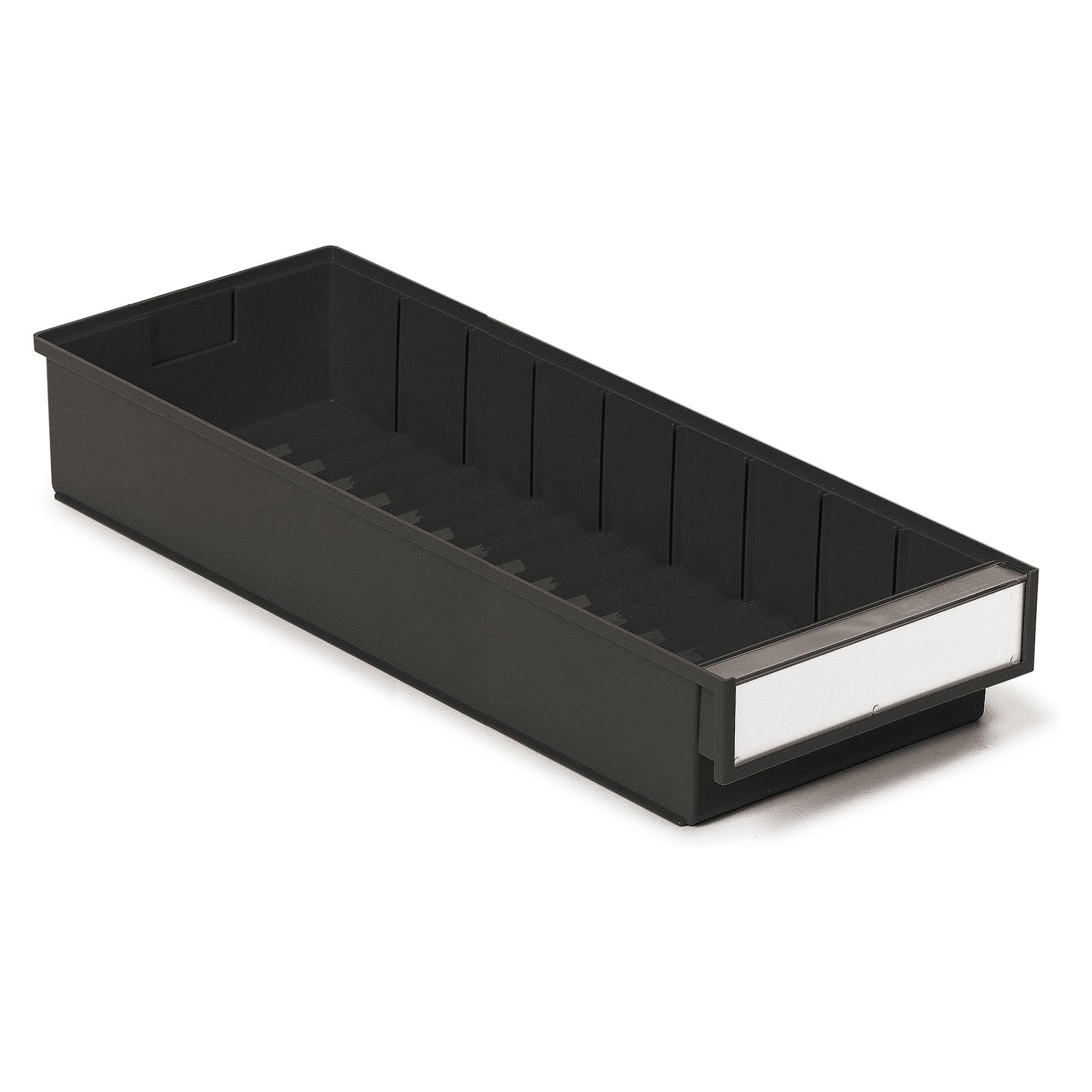 ESD-Schubladenbehälter 186x500x82 mm schwarz, halbleitfähiges PP - Treston 5020-4ESD