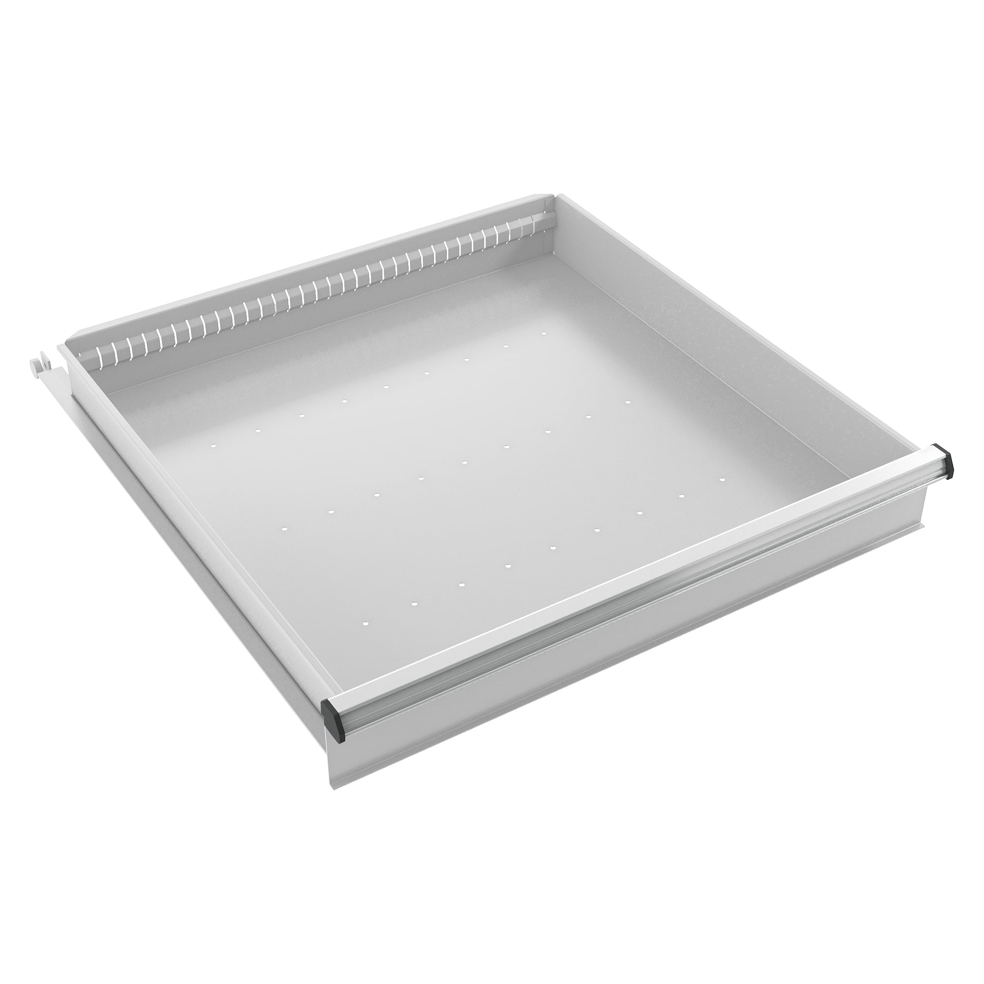 Drawer 70/100, 612x612x100 mm, grey, 200 kg load - Treston 833975-41H