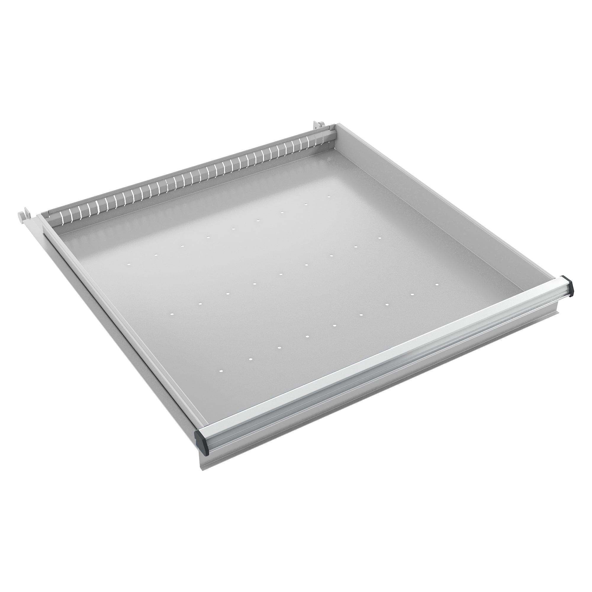 Tiroir 90/75 pour rayonnage charges lourdes, 860x612x75 mm, gris, 200 kg - Treston 854262-41H