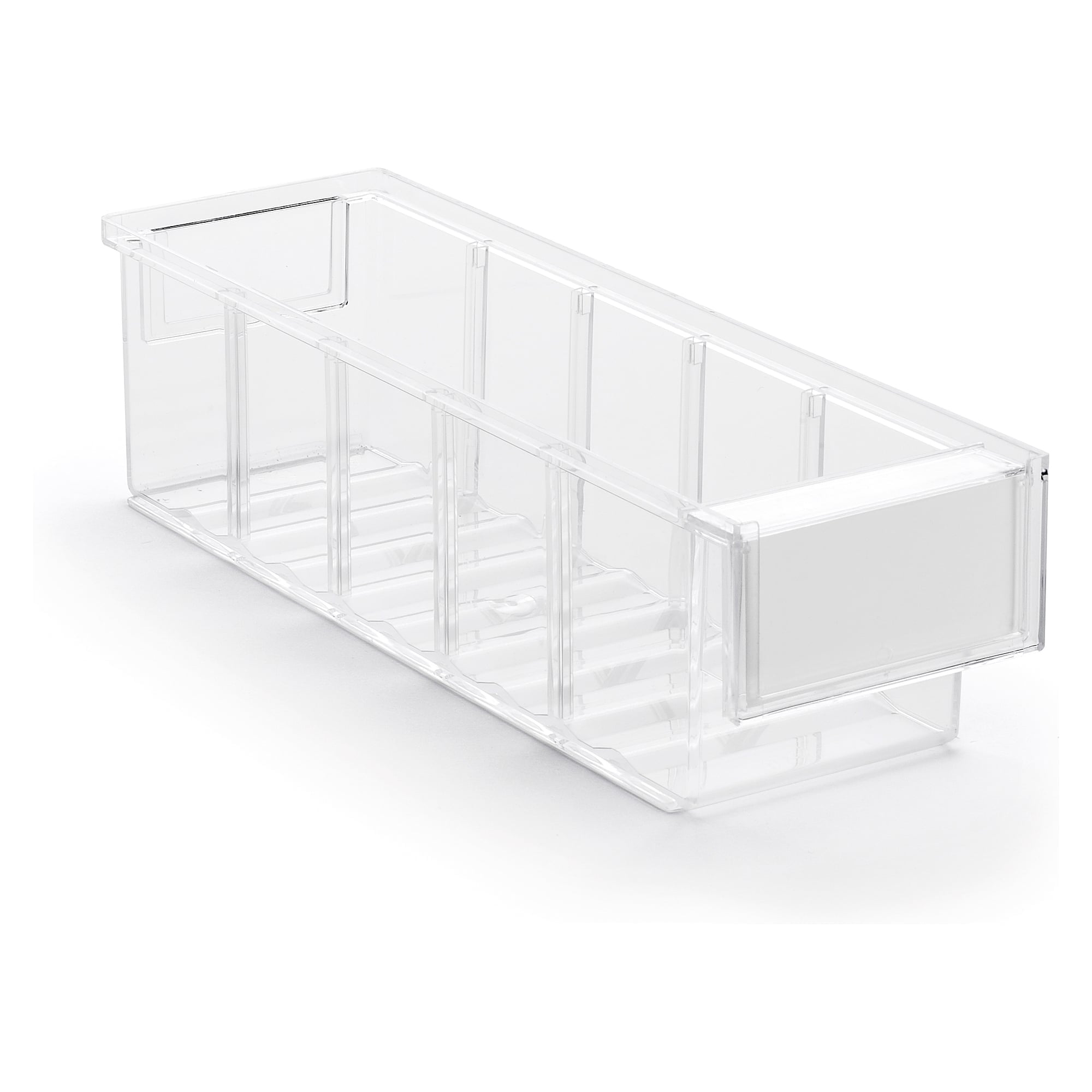 Shelf bin 92x300x82 mm, 1.3 l, crystal clear - Treston 3010-1