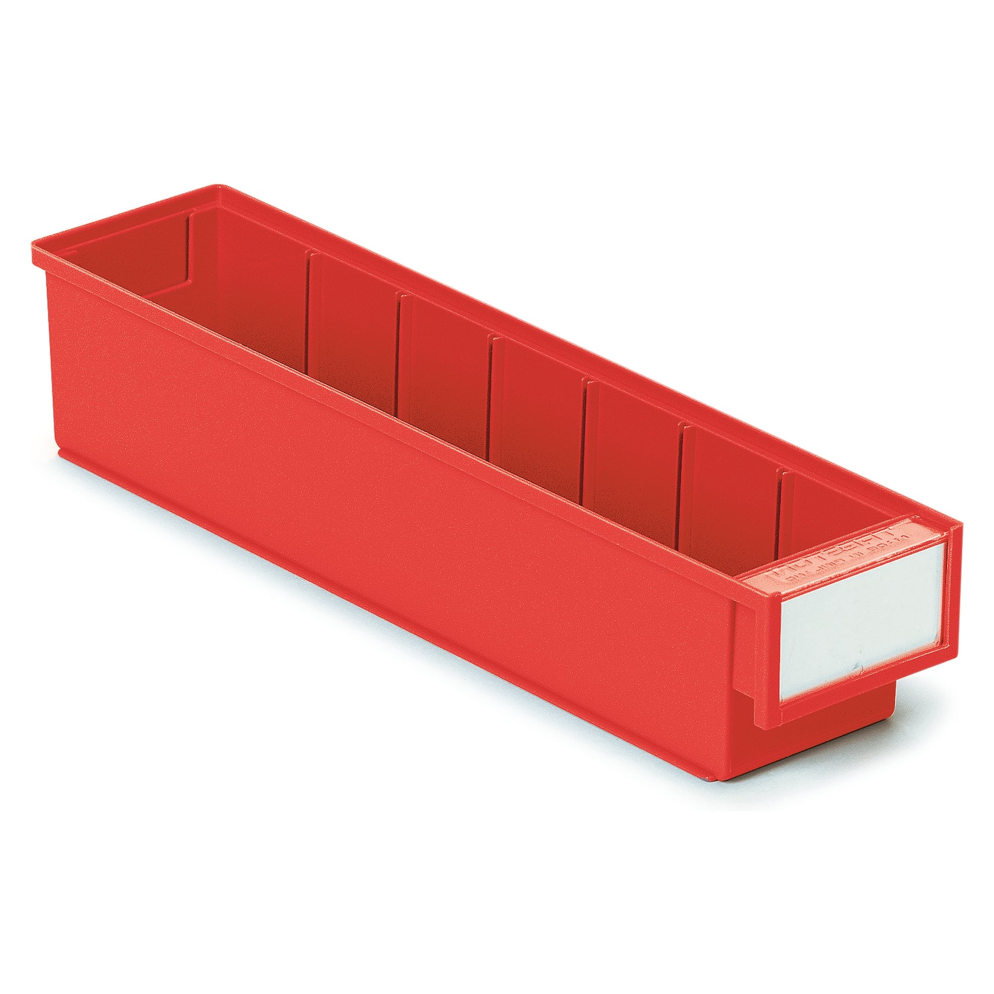Shelf bin 92x400x82 mm red, polypropylene - Treston 4010-5