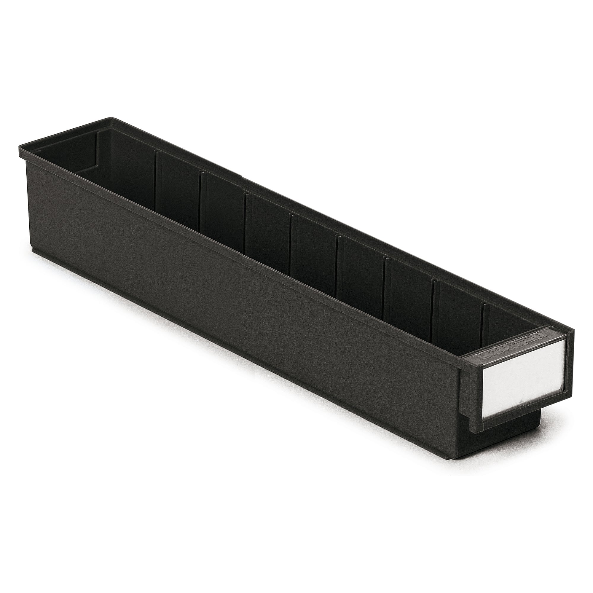 ESD-Schubladenbehälter 92x500x82 mm schwarz, halbleitfähiges PP - Treston 5010-4ESD