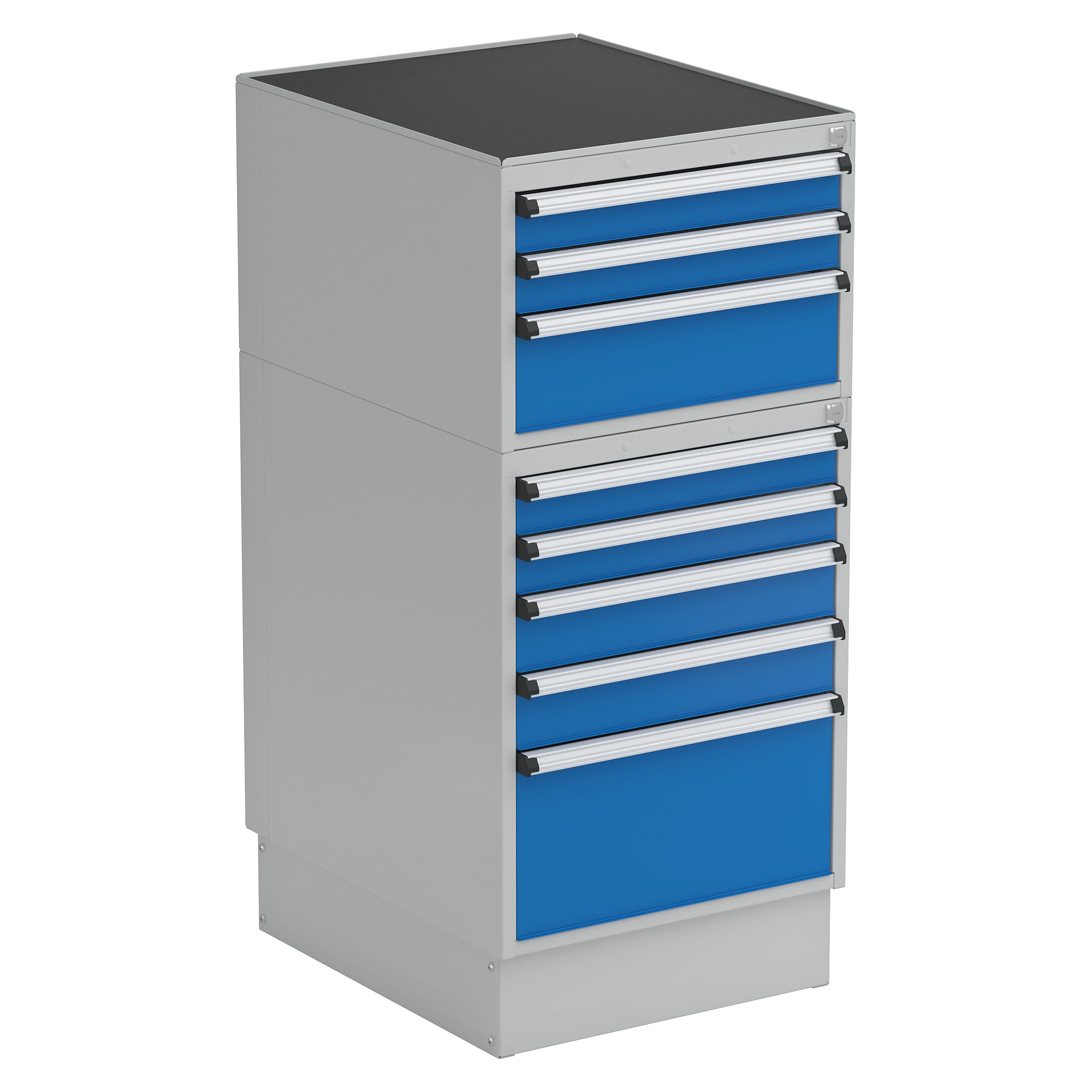 Drawer unit 53 combination 3 with plinth, 8 drawers, H 1170 mm - Treston C53003-07