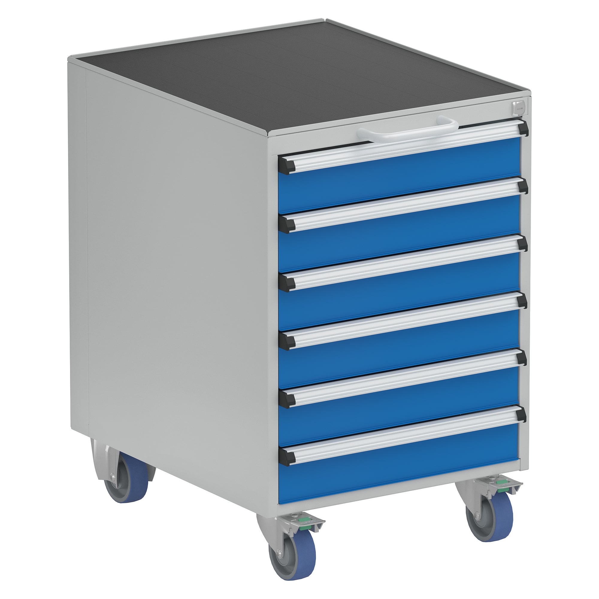 Drawer unit 53/66-8 with castors, 6 drawers 6x100 mm - Treston 5366308-07